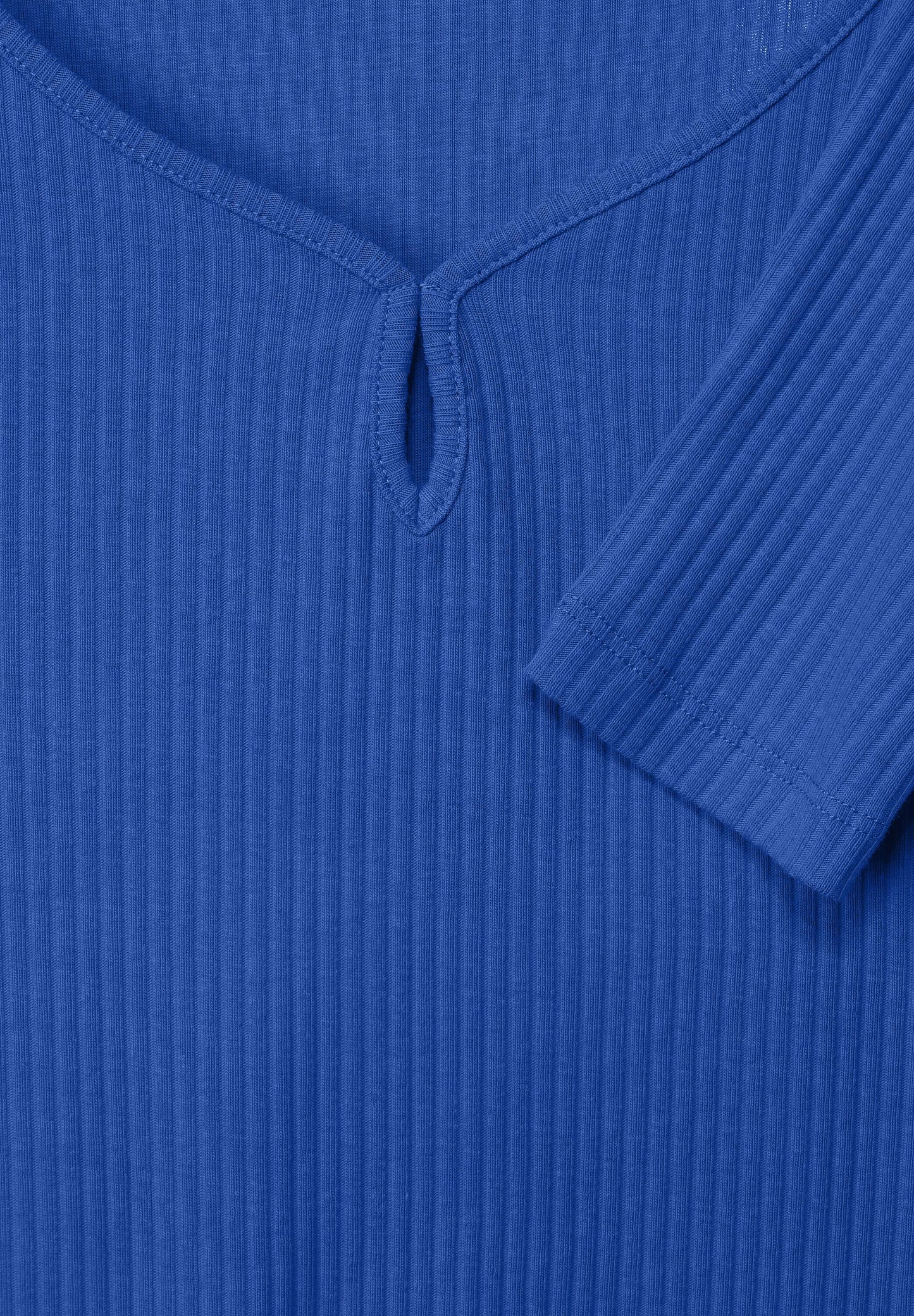 Street One - Basic Langarmshirt - blau