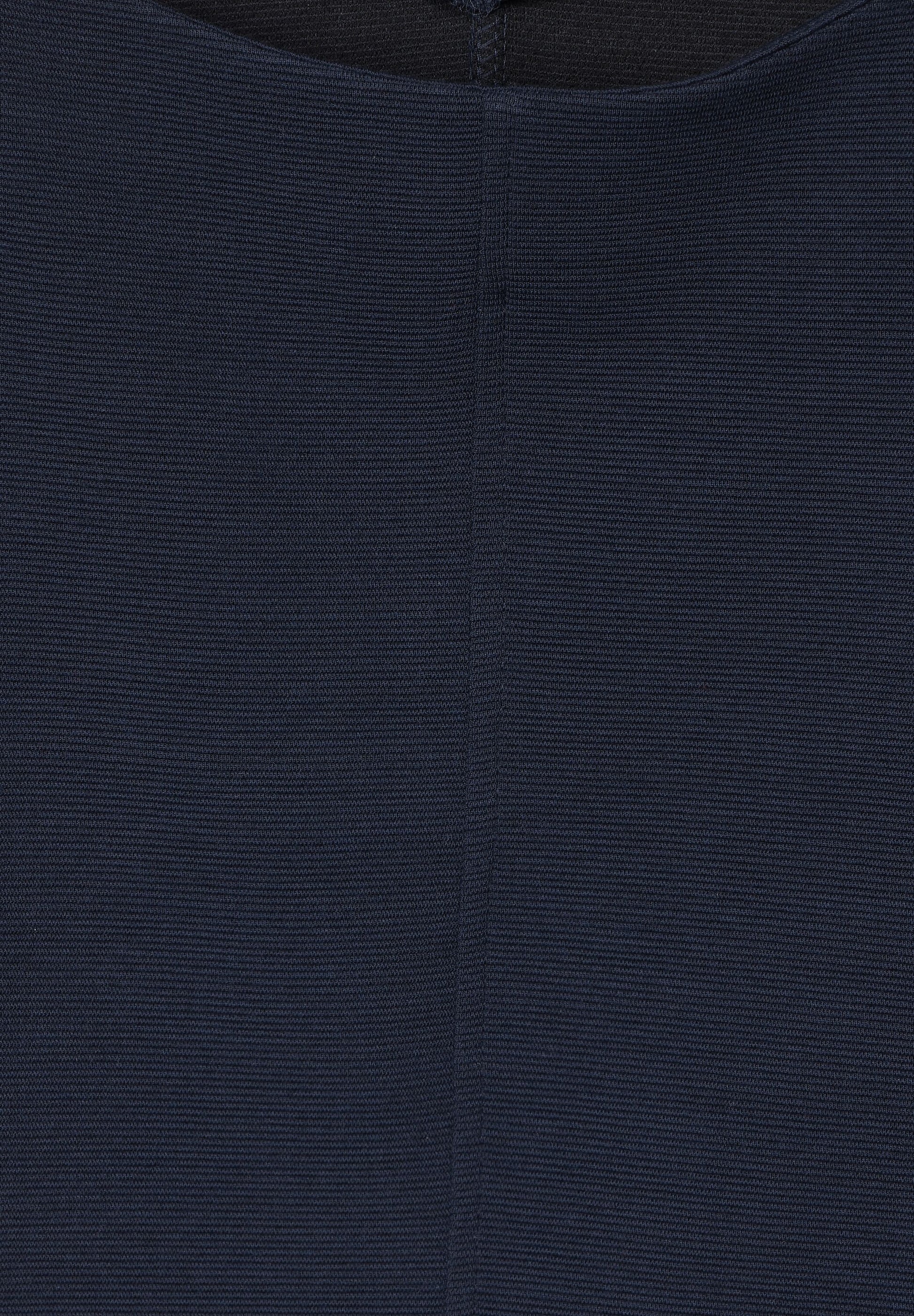 – - One feiner blue mit - Street deep Struktur Shirt Mode TWISTY