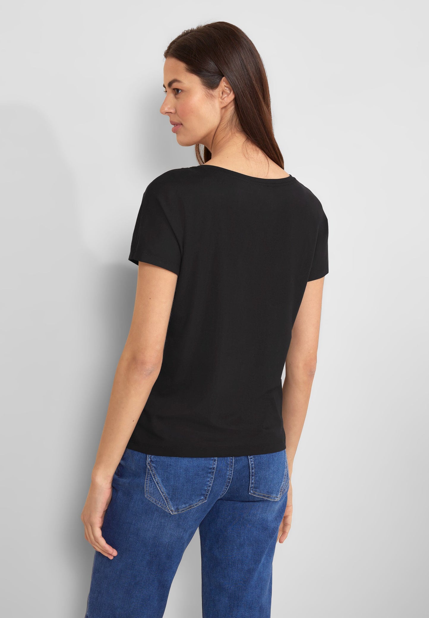 Street One - Jersey T-Shirt - schwarz