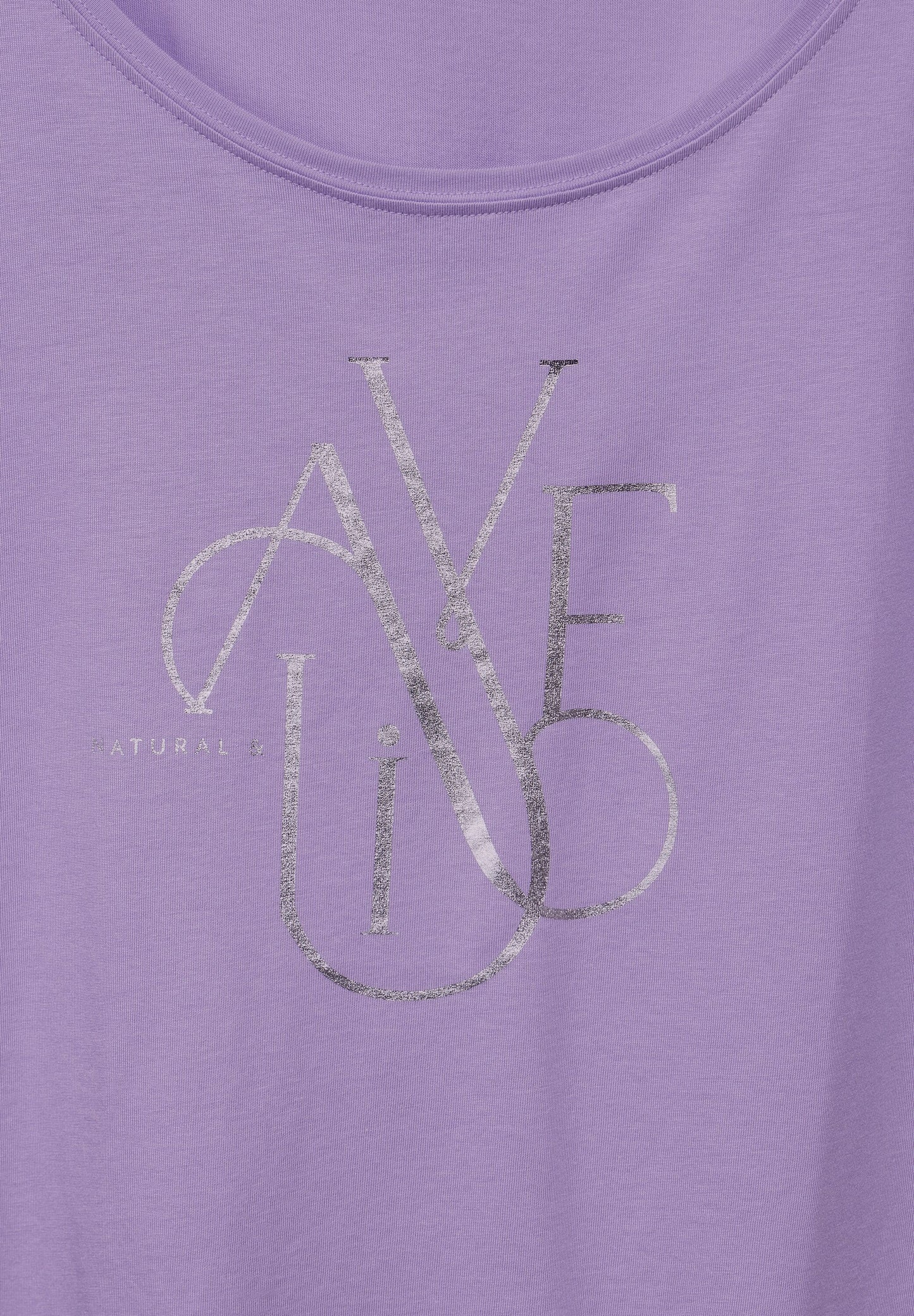 Street One - T-Shirt mit Wording - lila