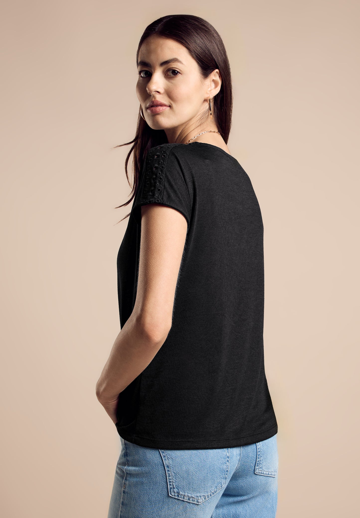 Street One Leichtes T-Shirt - Farbe: Black