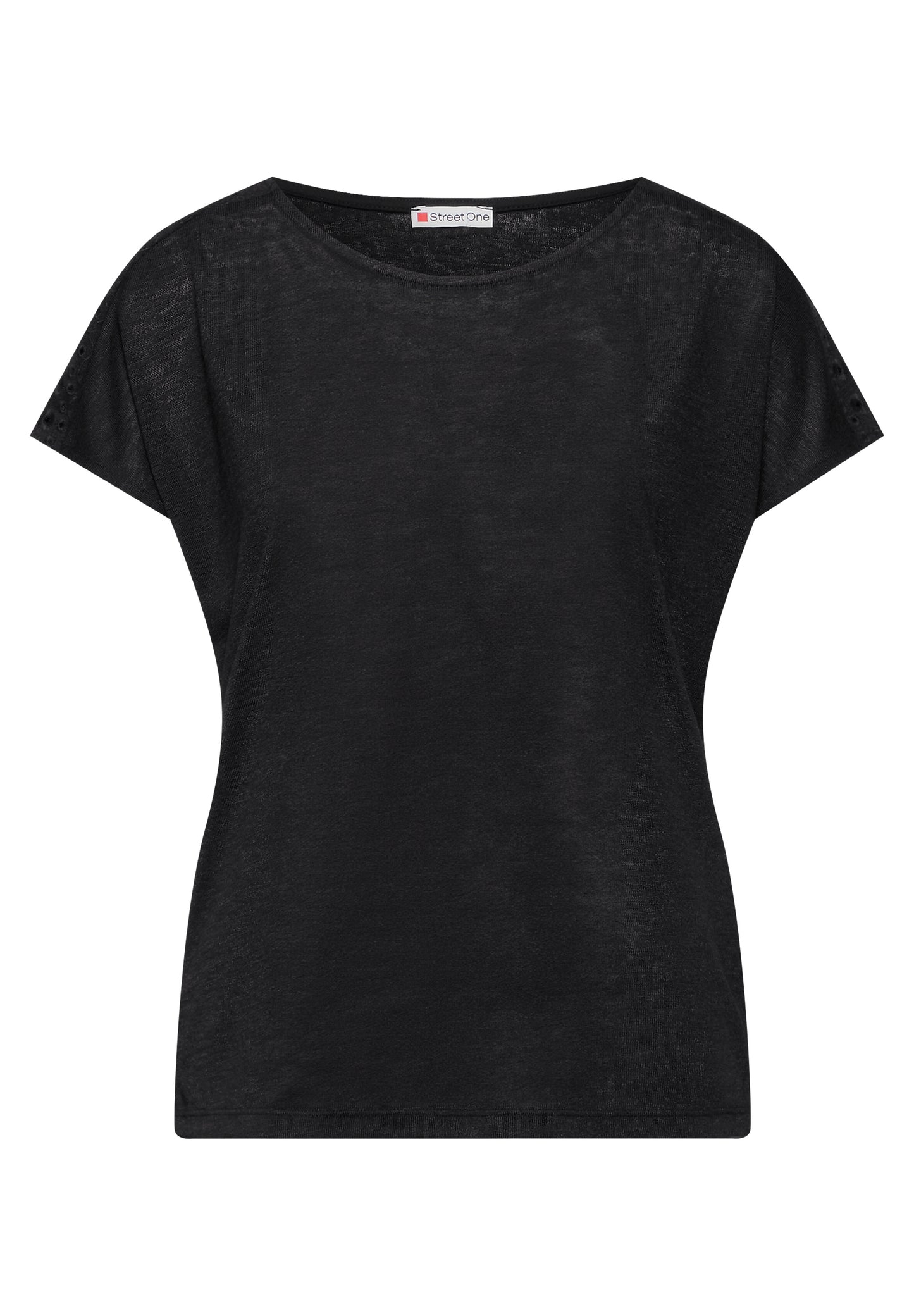 Street One Leichtes T-Shirt - Farbe: Black