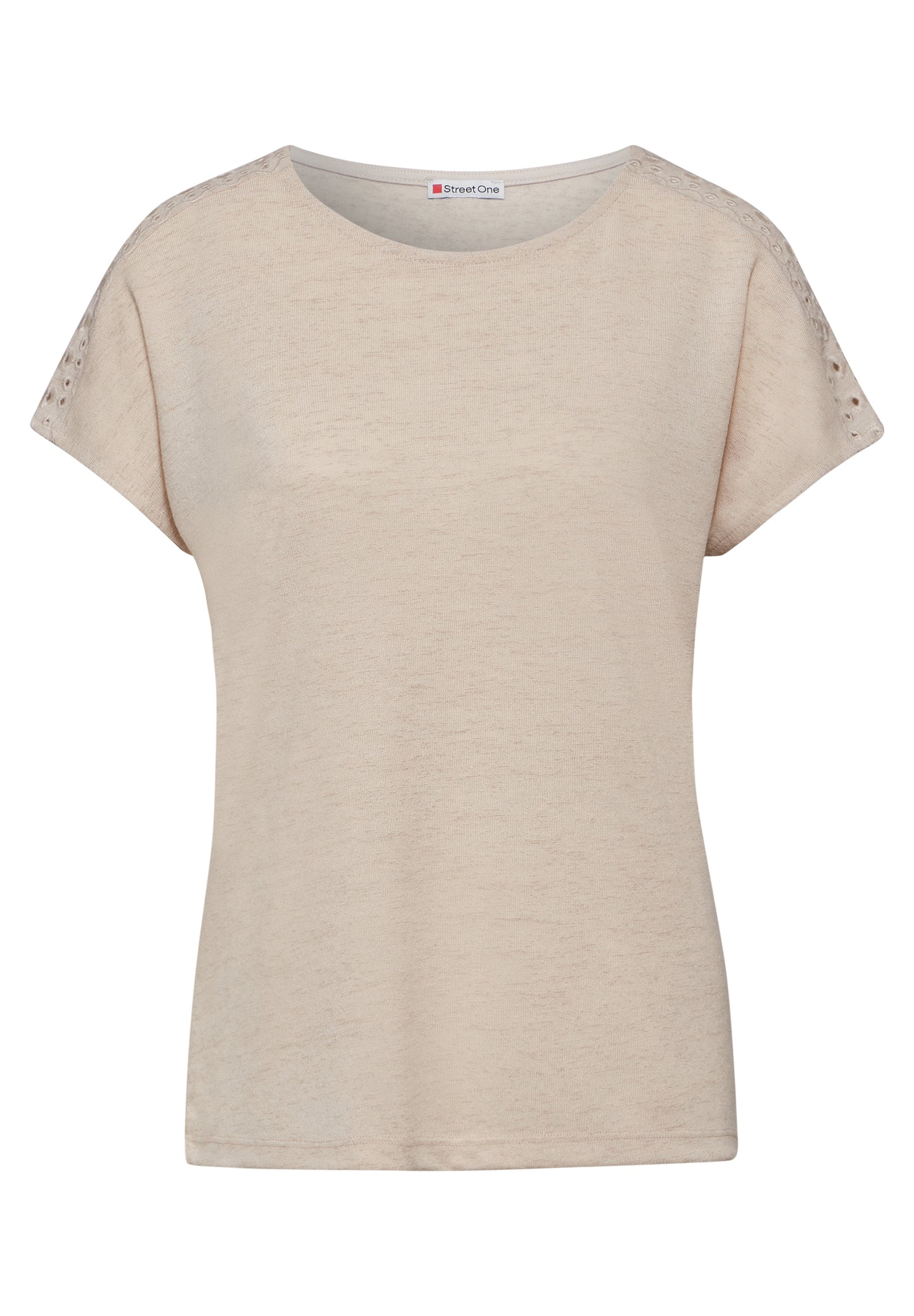 Street One Leichtes T-Shirt - Farbe: smooth sand beige