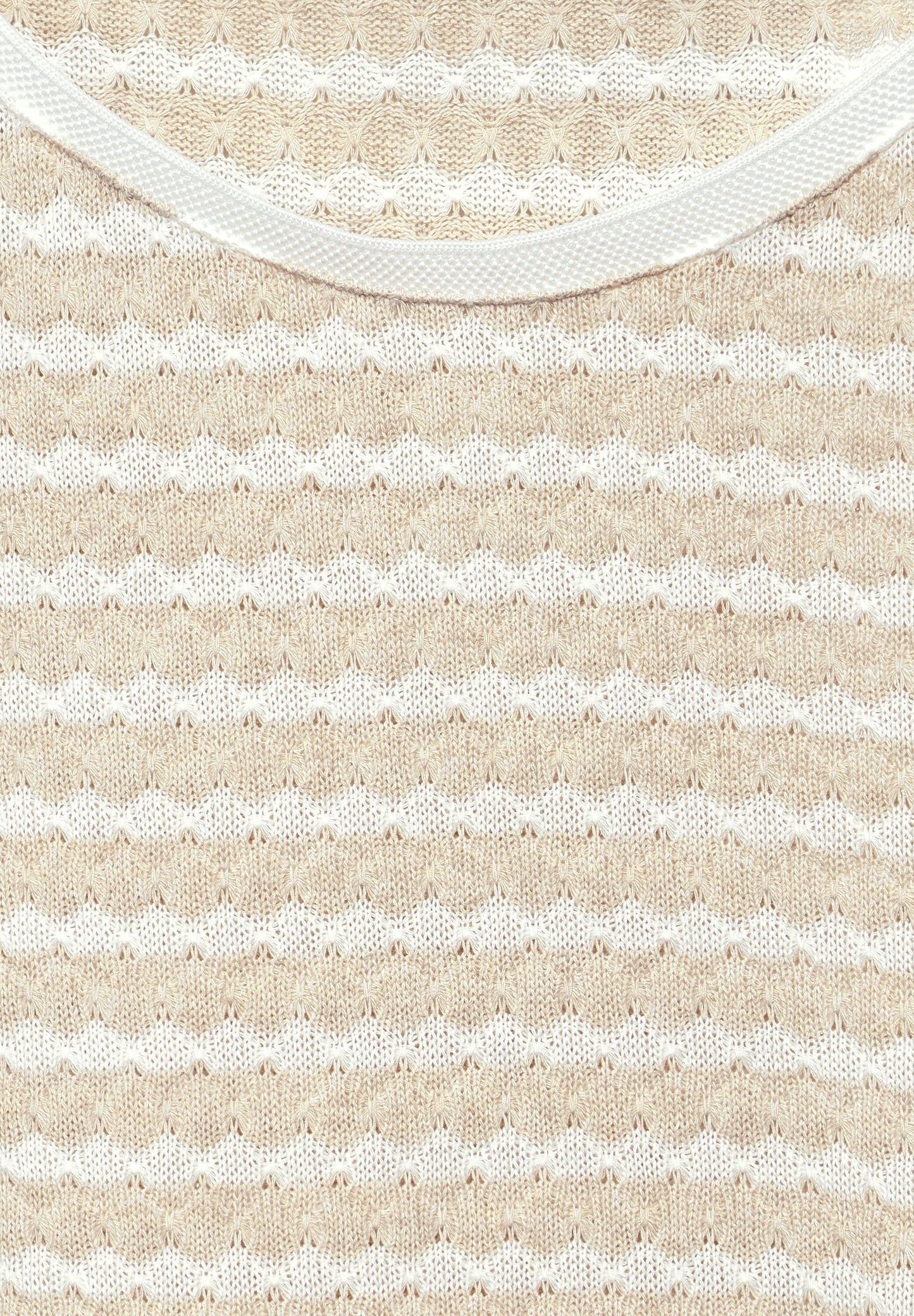 Street One - T-Shirt in Strickoptik - smooth sand beige