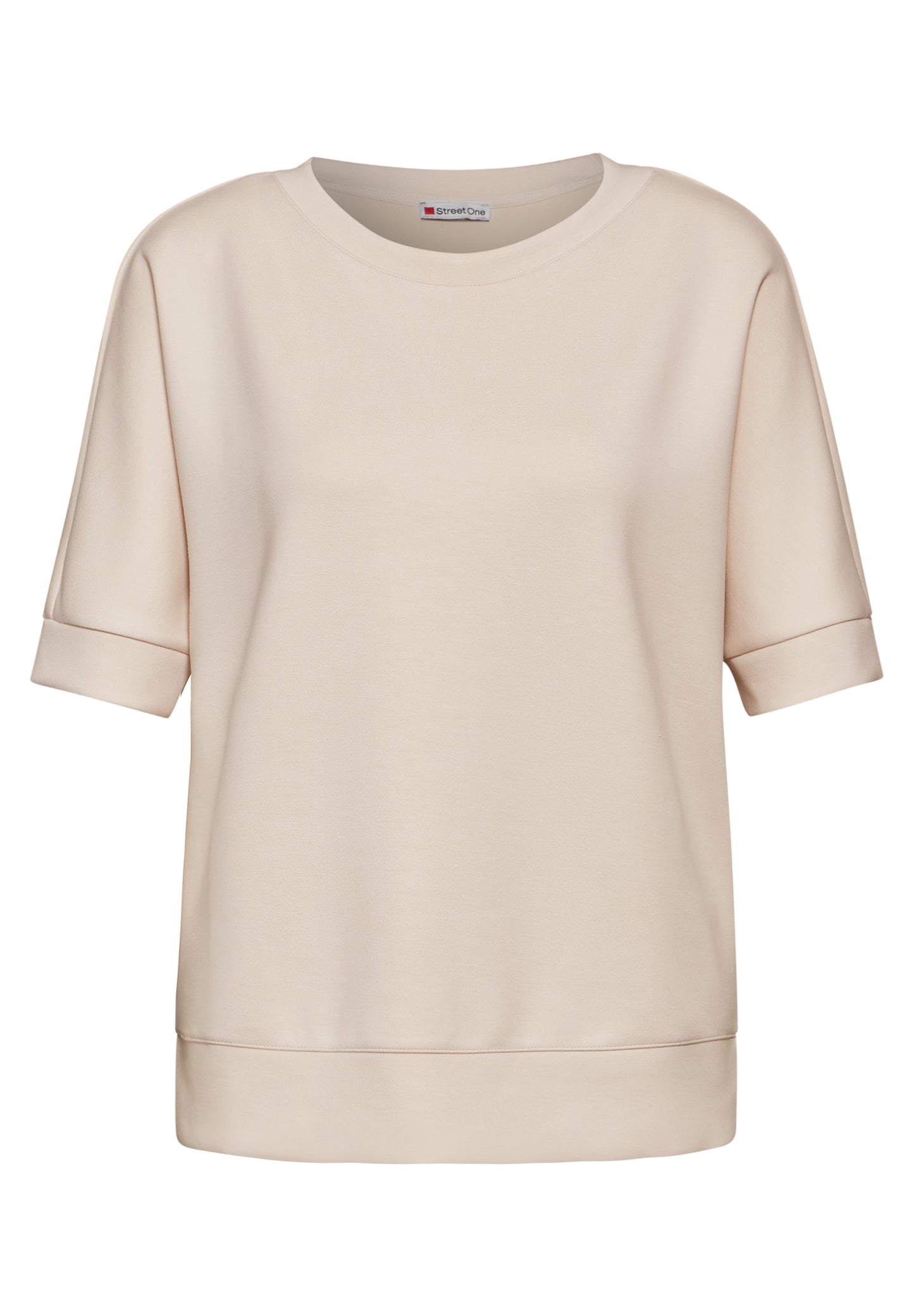 Street One T-Shirt im Silk-Look - Farbe: sand beige