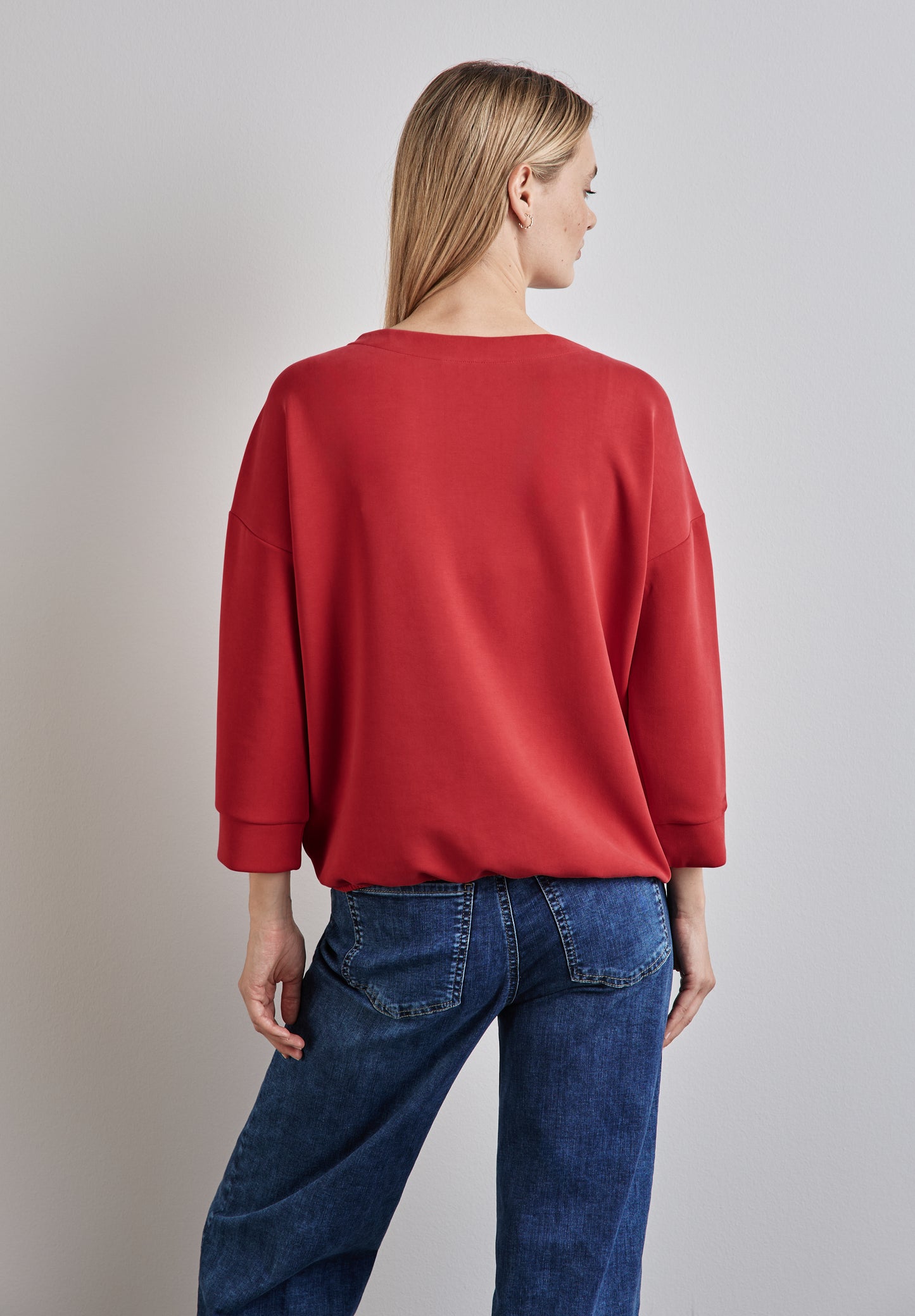 Street One Shirt im Silk Look - Farbe: rot