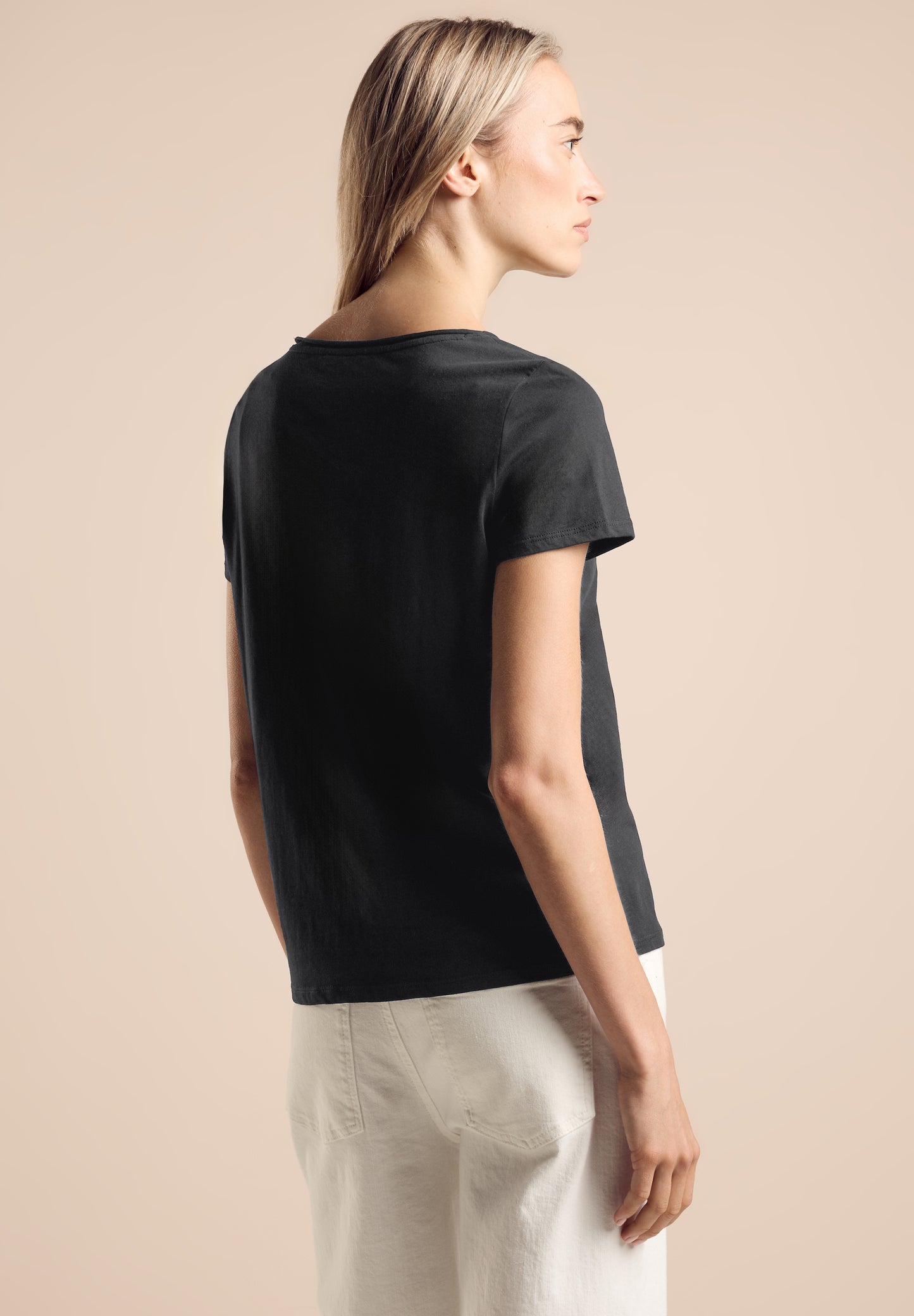 Street One T-Shirt mit Print - Farbe: Black