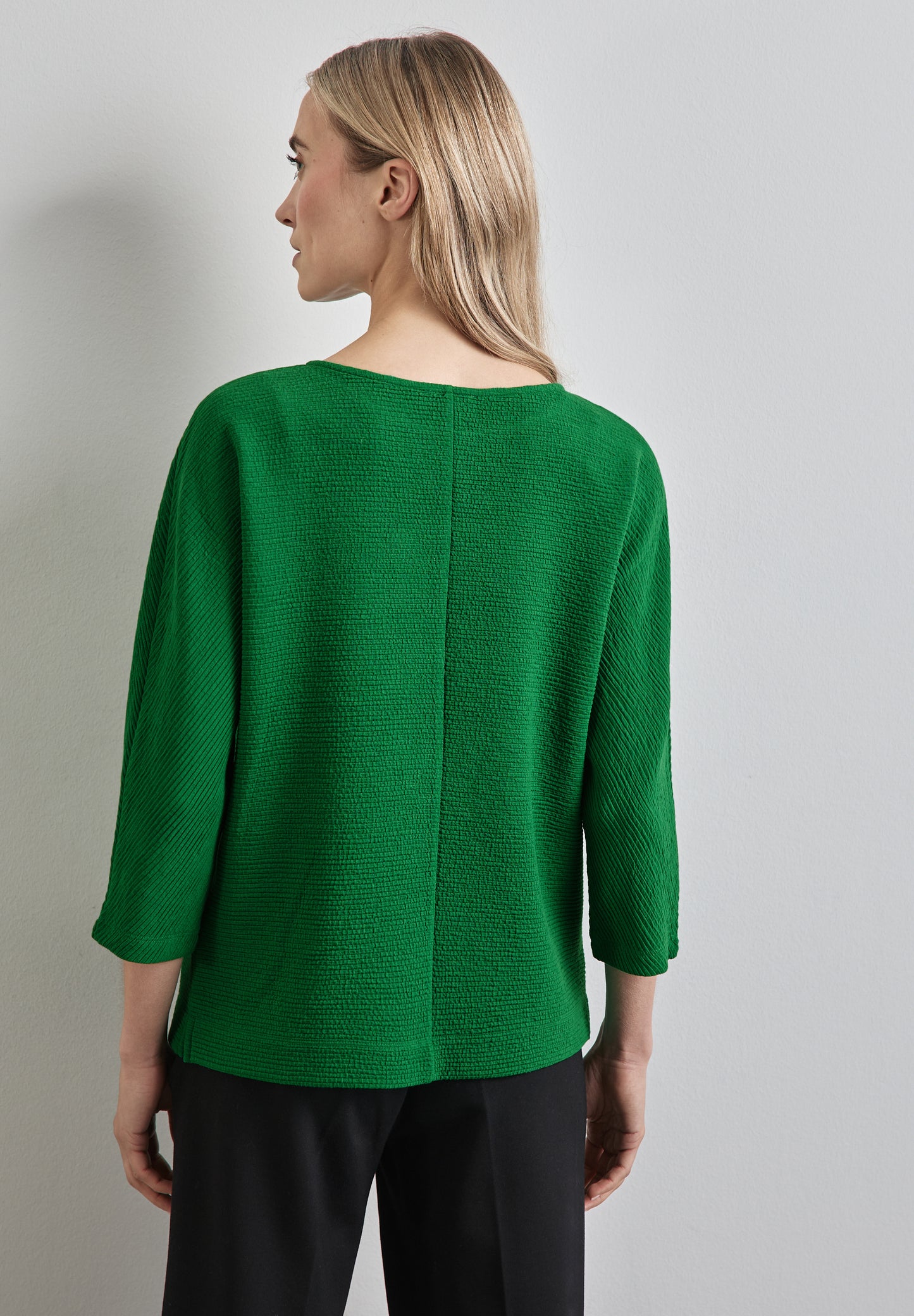 Street One Shirt mit feiner Struktur - Farbe: vibrant green