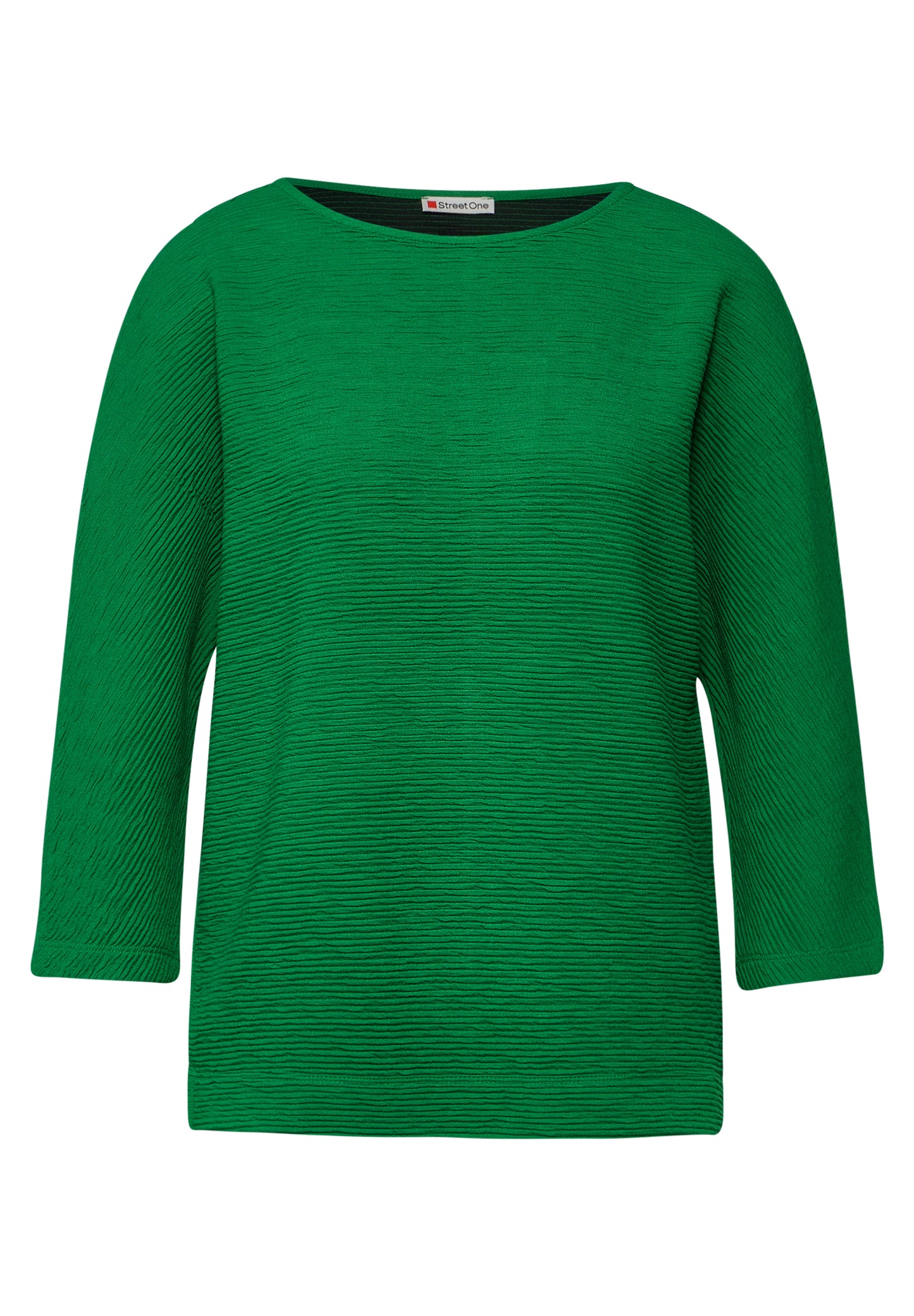 Street One Shirt mit feiner Struktur - Farbe: vibrant green