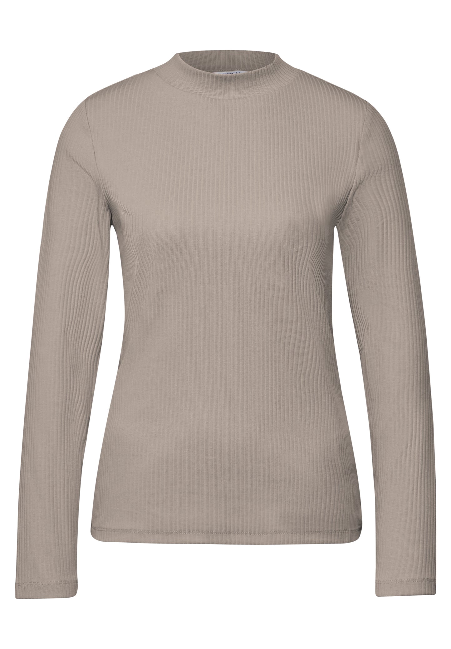 Street One Shirt mit Rippstruktur - Farbe: breezy beige