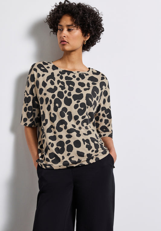Street One Leo-T-Shirt - Farbe: coastal beige