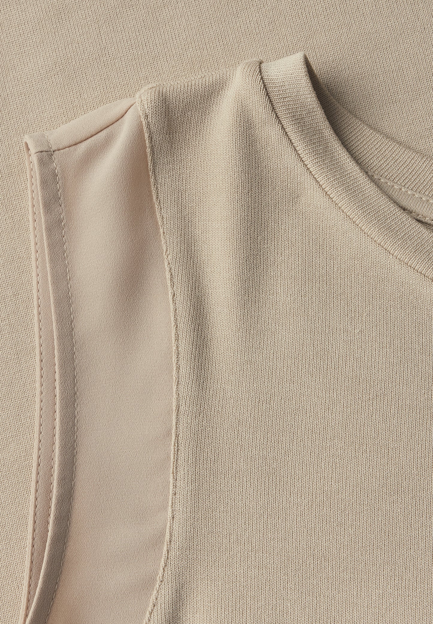 Street One Top mit Chiffondetails - Farbe: coastal beige