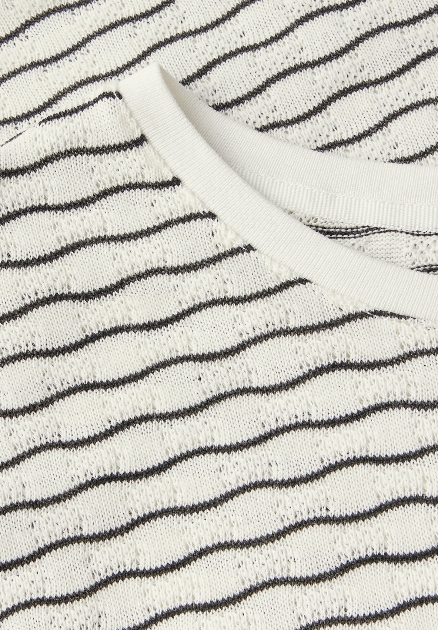Street One Shirt mit welligen Streifen - Farbe: off white