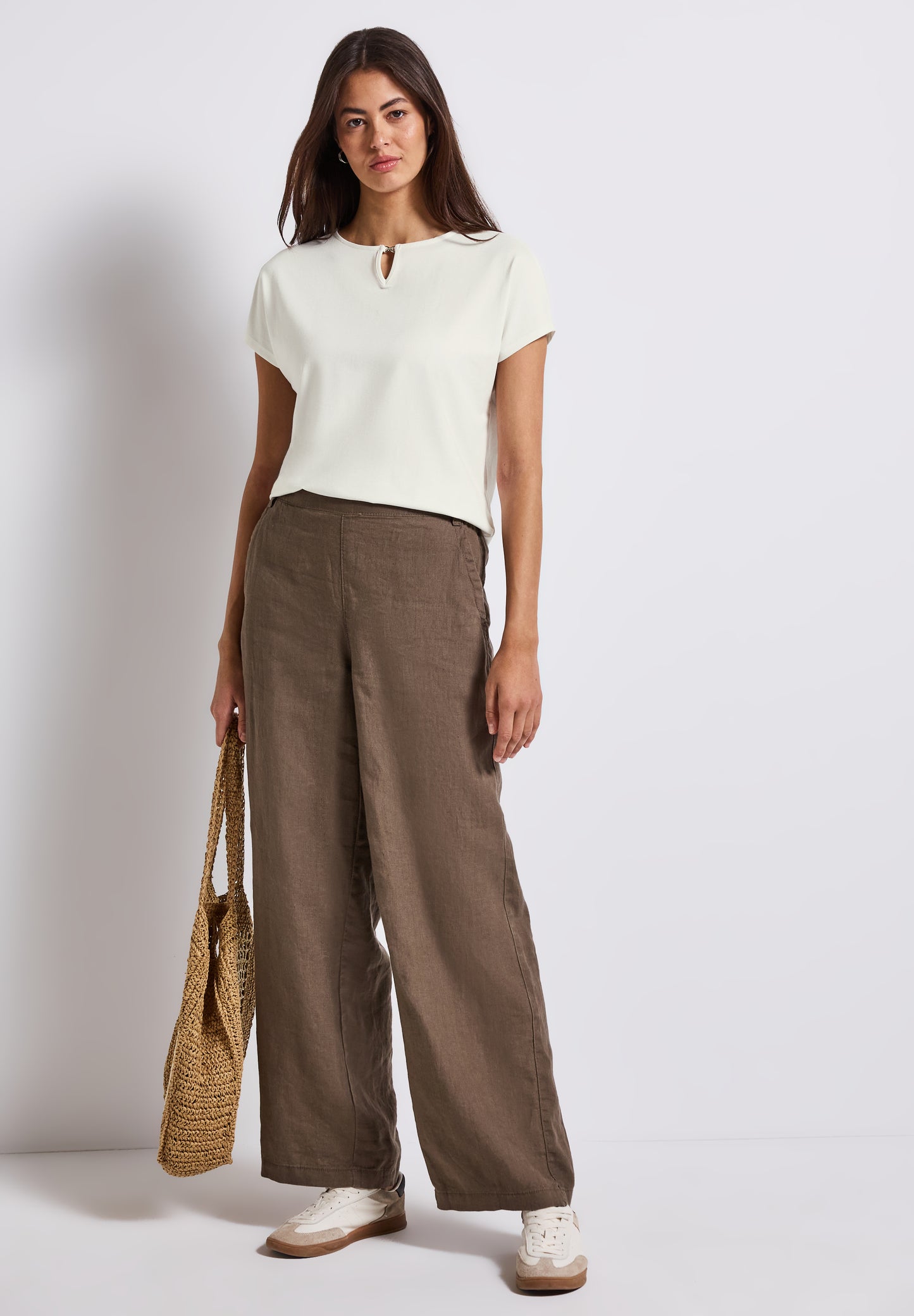 Street One Shirt mit Cut-Out - Farbe: off white