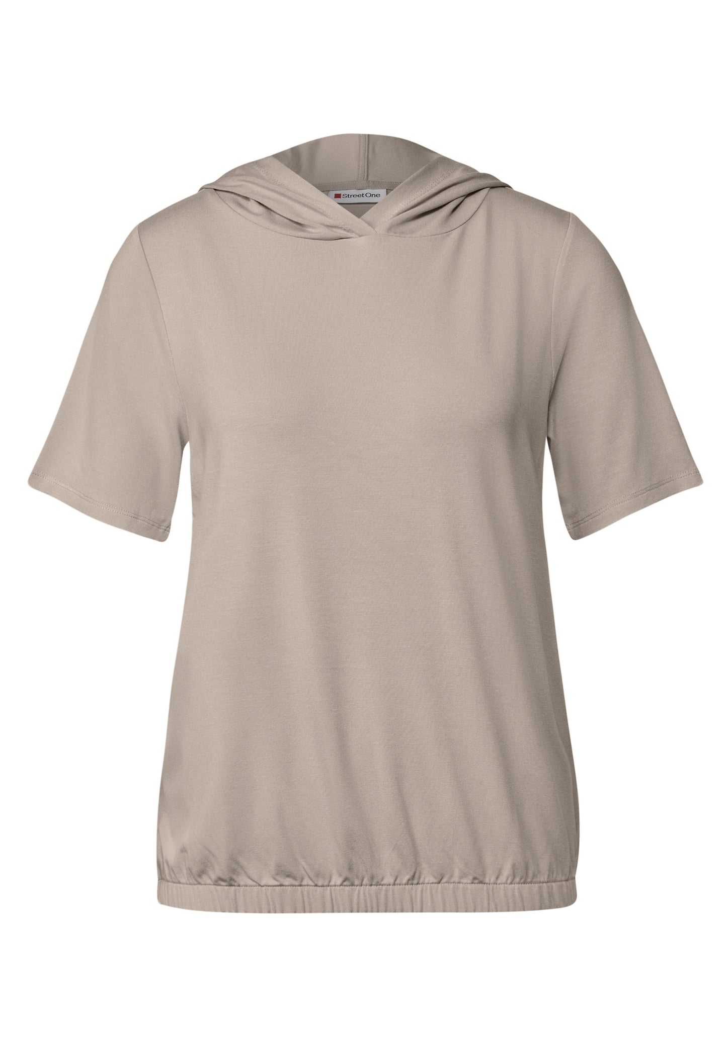 Street One T-Shirt mit Kapuze - Farbe: morning beige