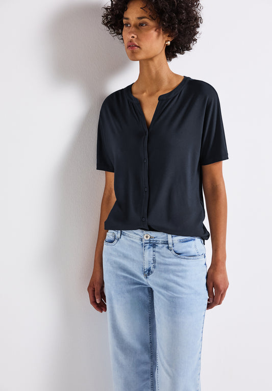 Street One Shirt im Tunika-Look - Farbe: deepwater blue