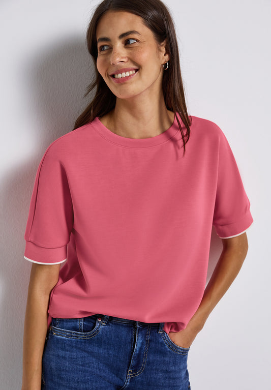 Street One Silk-Look Shirt - Farbe: almond coral