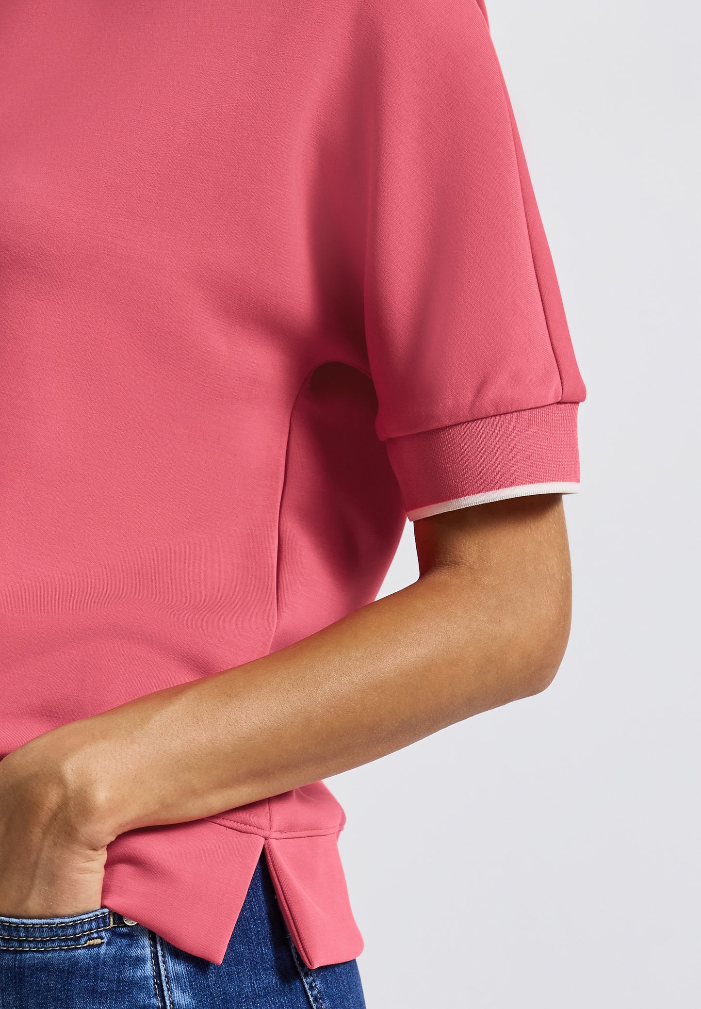 Street One Silk-Look Shirt - Farbe: almond coral