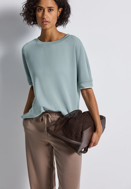 Street One Silk-Look Shirt - Farbe: arona blue