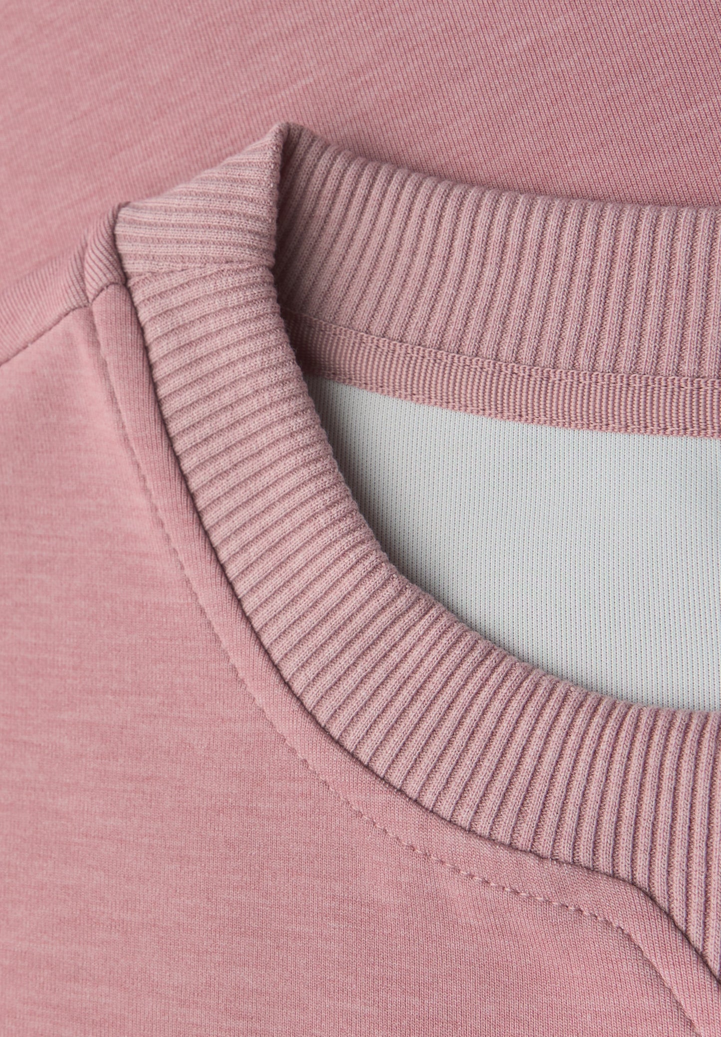 Street One Shirt mit Ripp-Detail - Farbe: powder pink mel.