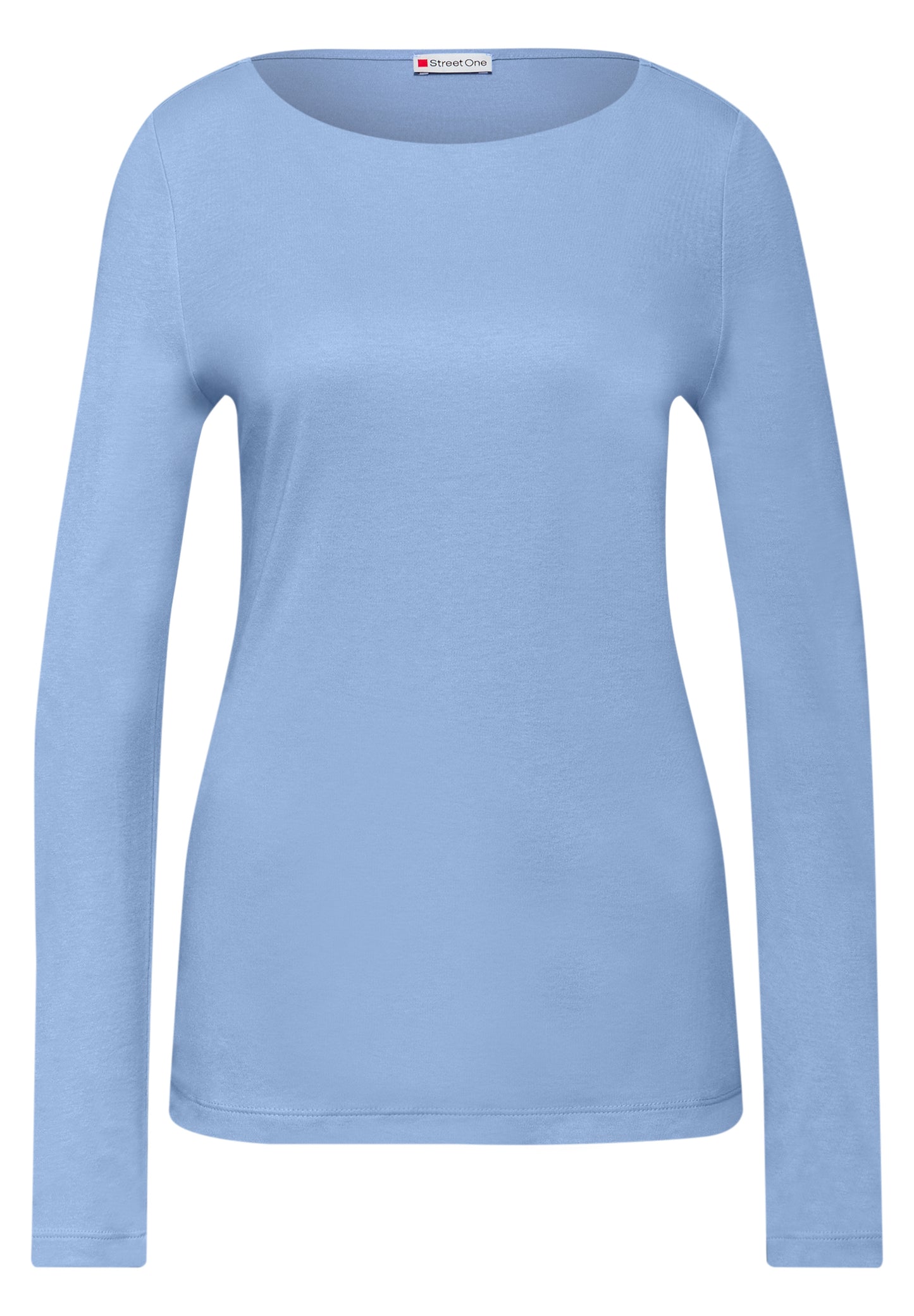Street One Basic Langarmshirt - Farbe: frosted blue