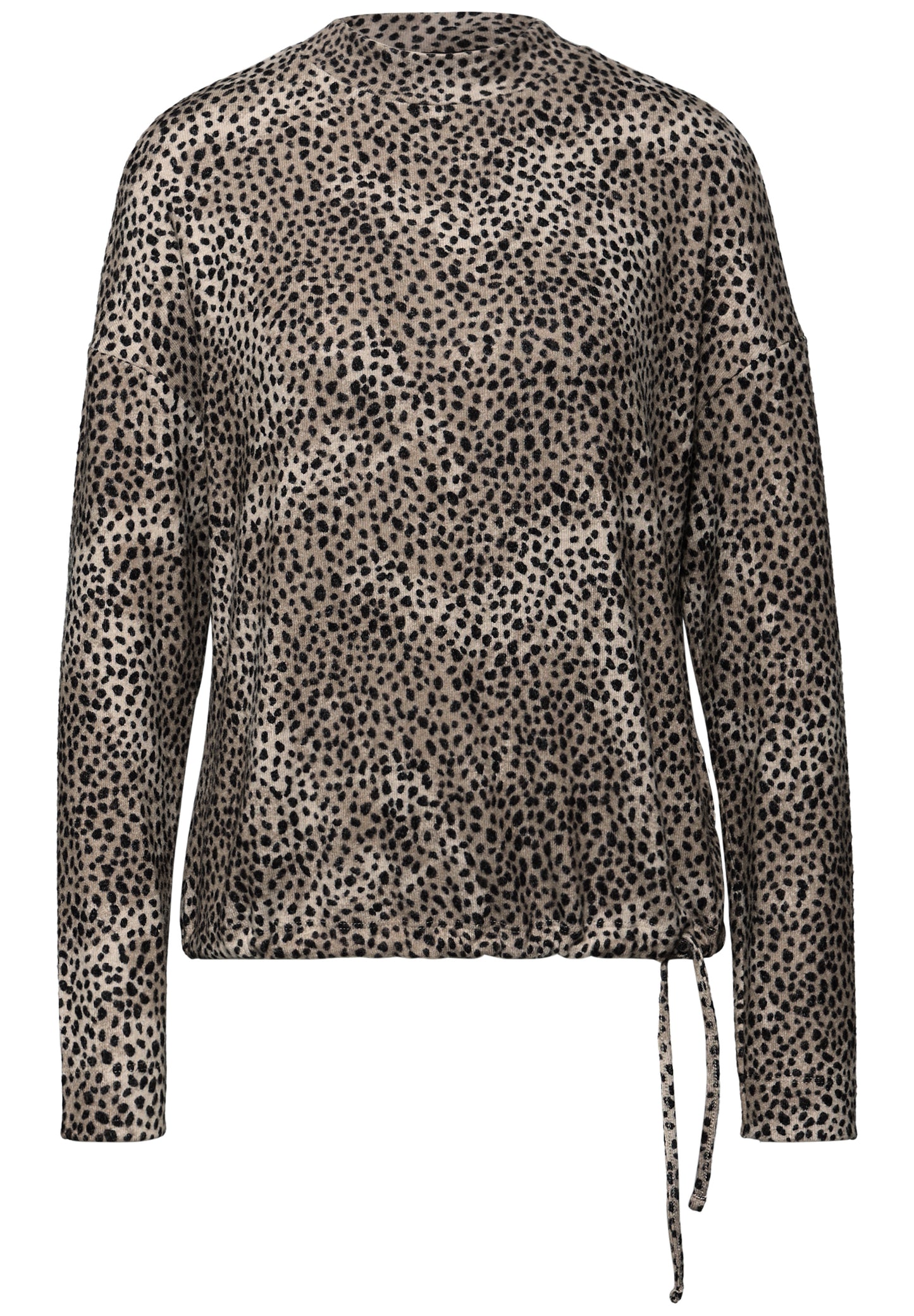 Street One Softes Leo-Shirt - Farbe: sanded beige