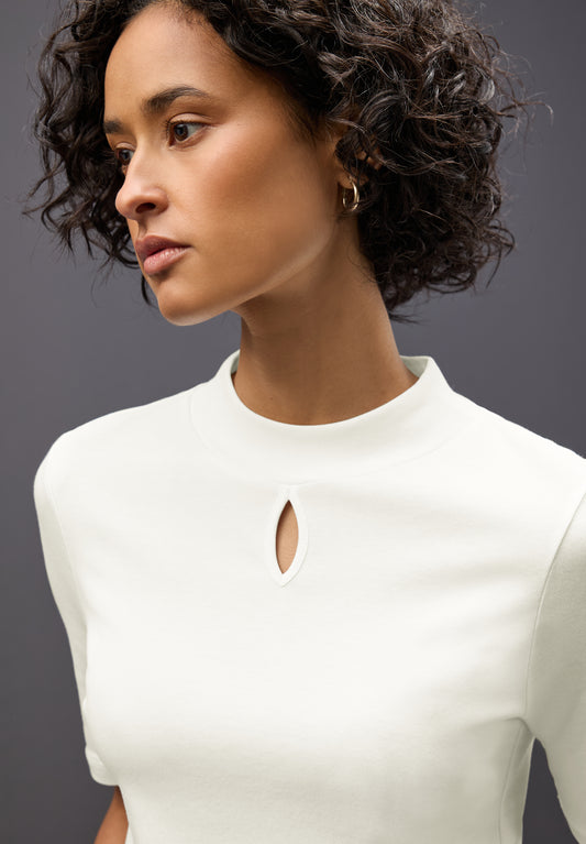 Street One Shirt mit Cut-Out Detail - Farbe: off white