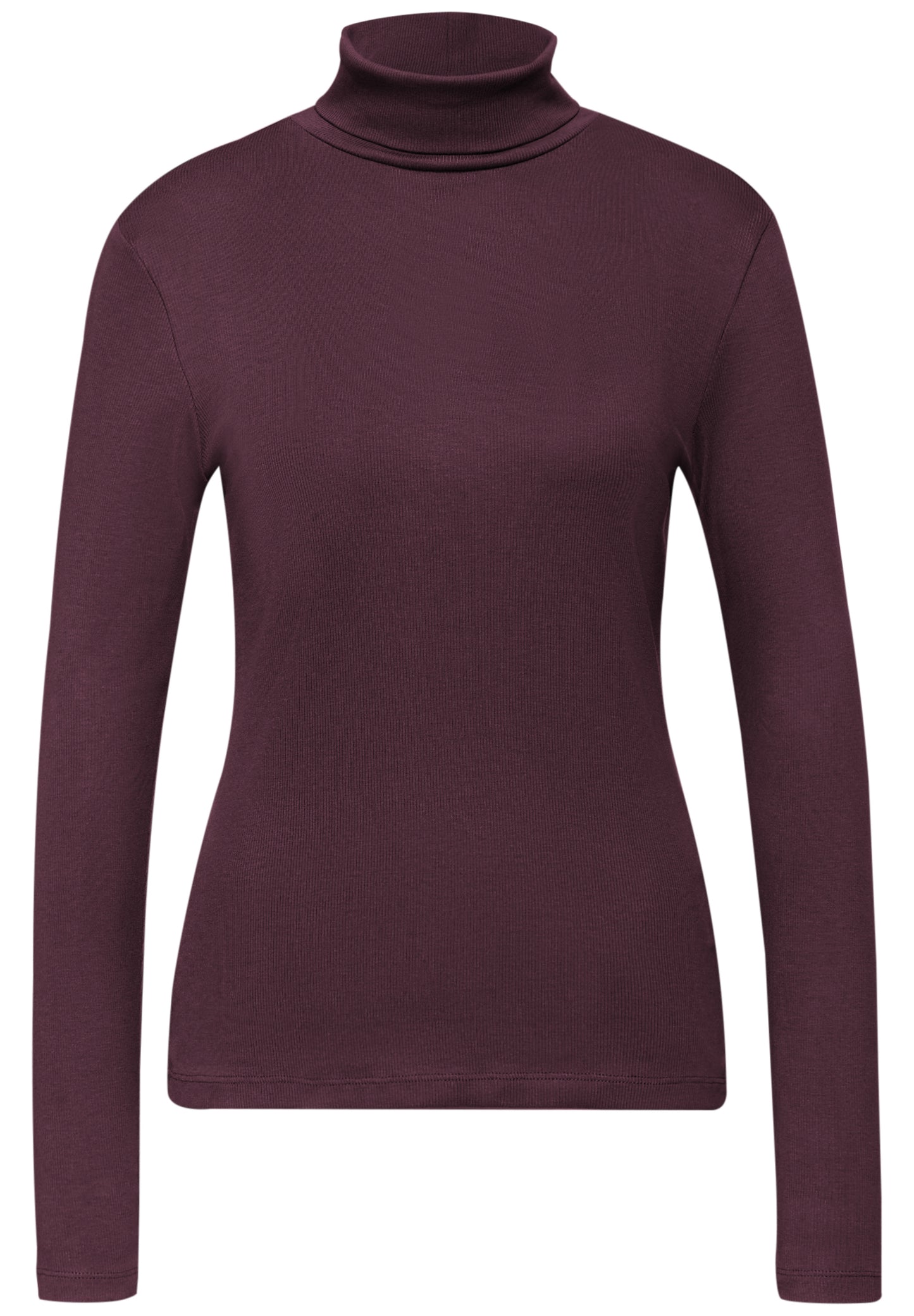 Street One Basic Rollkragenshirt - Farbe: jazz berry