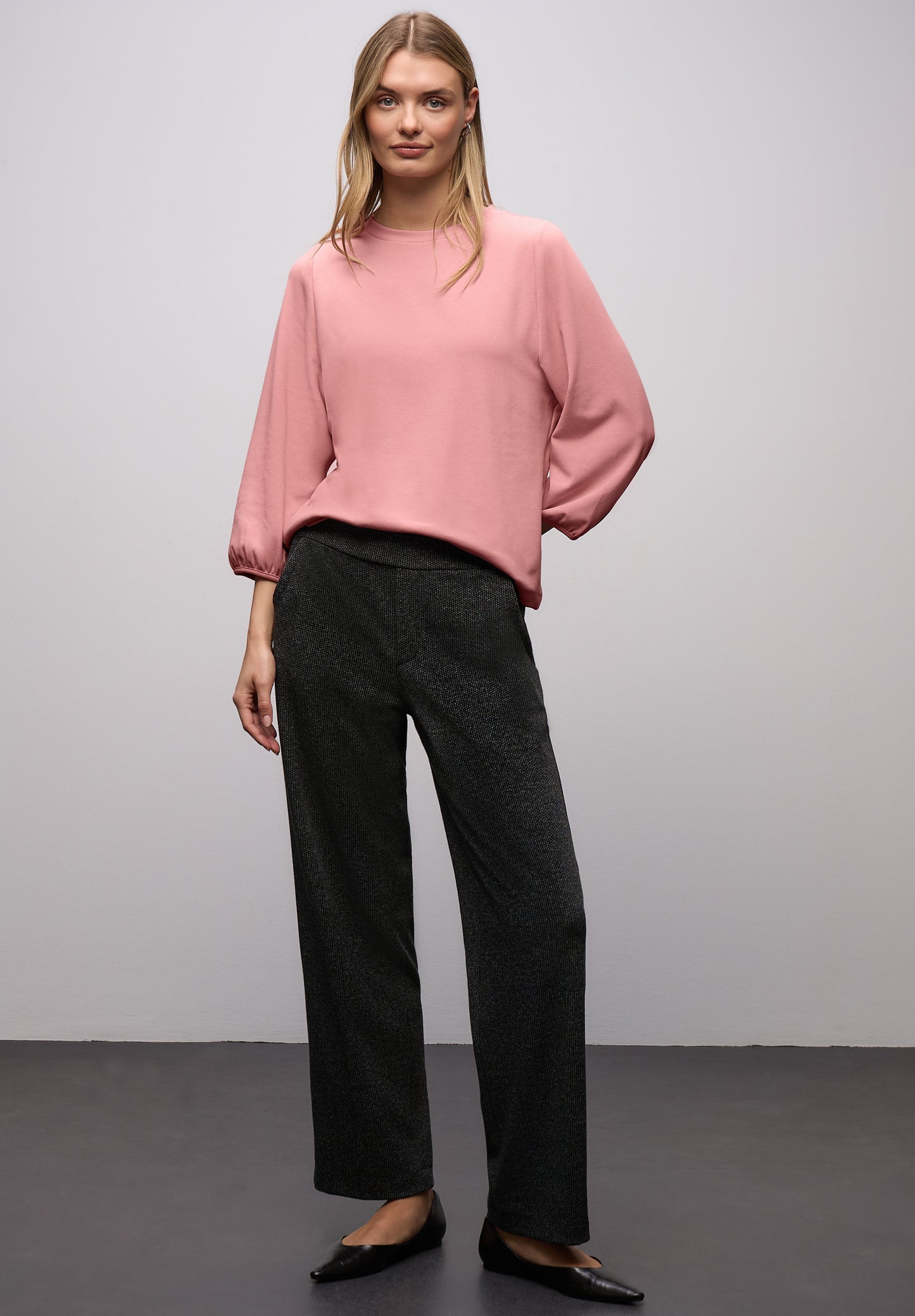 Street One - Jacquard Shirt - Farbe: powder pink