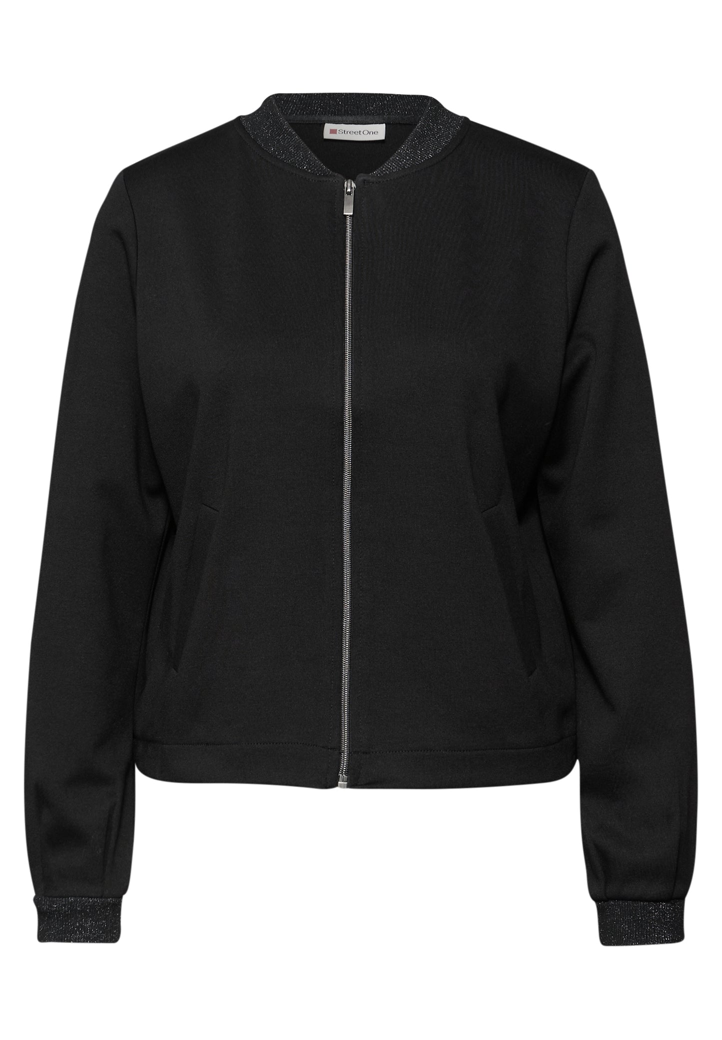 Street One - Leichter Blouson mit Glitzer - Farbe: Black