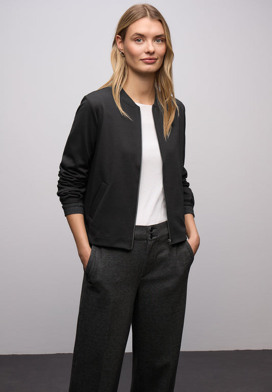 Street One - Leichter Blouson mit Glitzer - Farbe: Black