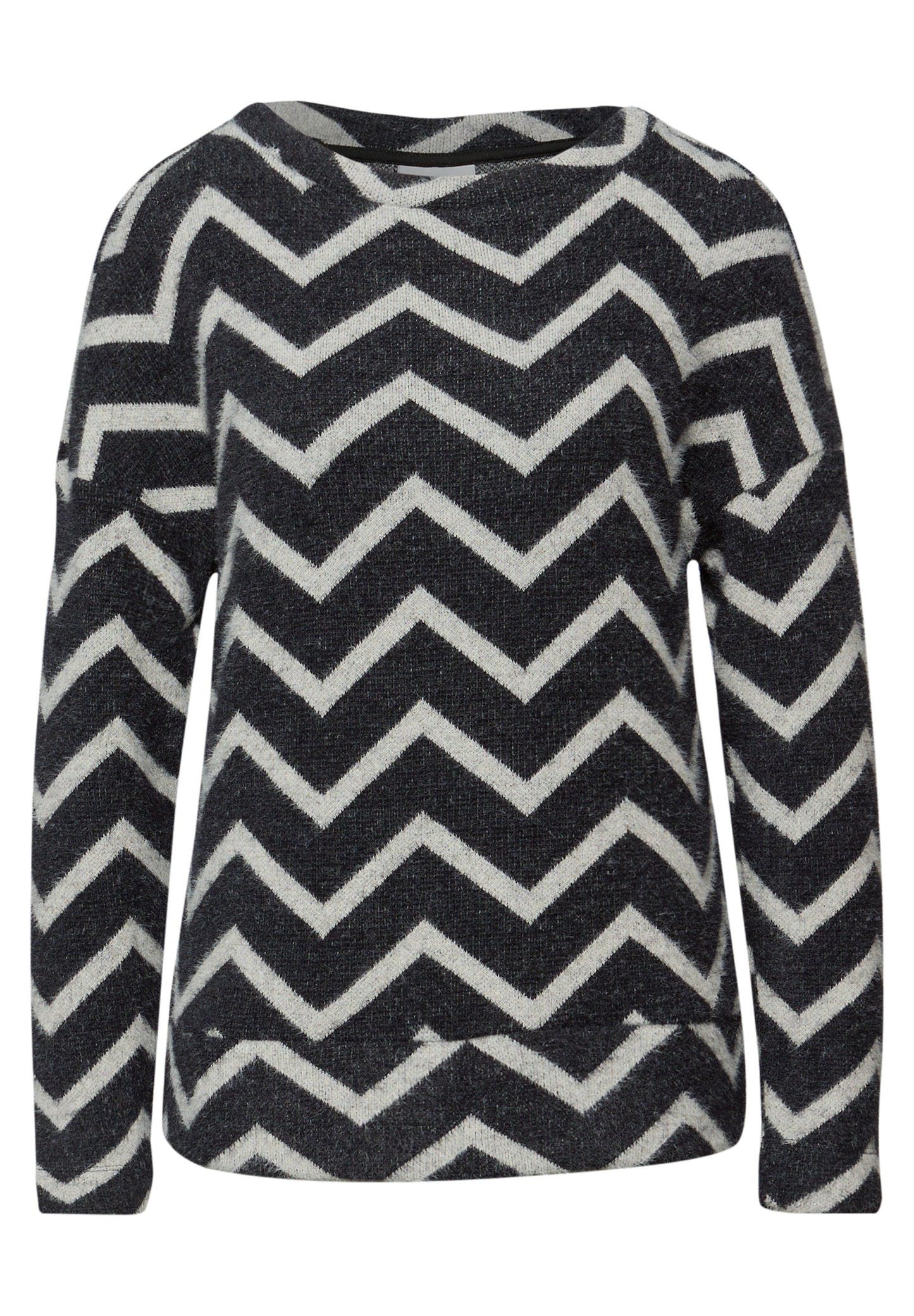 Street One - Flauschiges Shirt - Farbe: Black