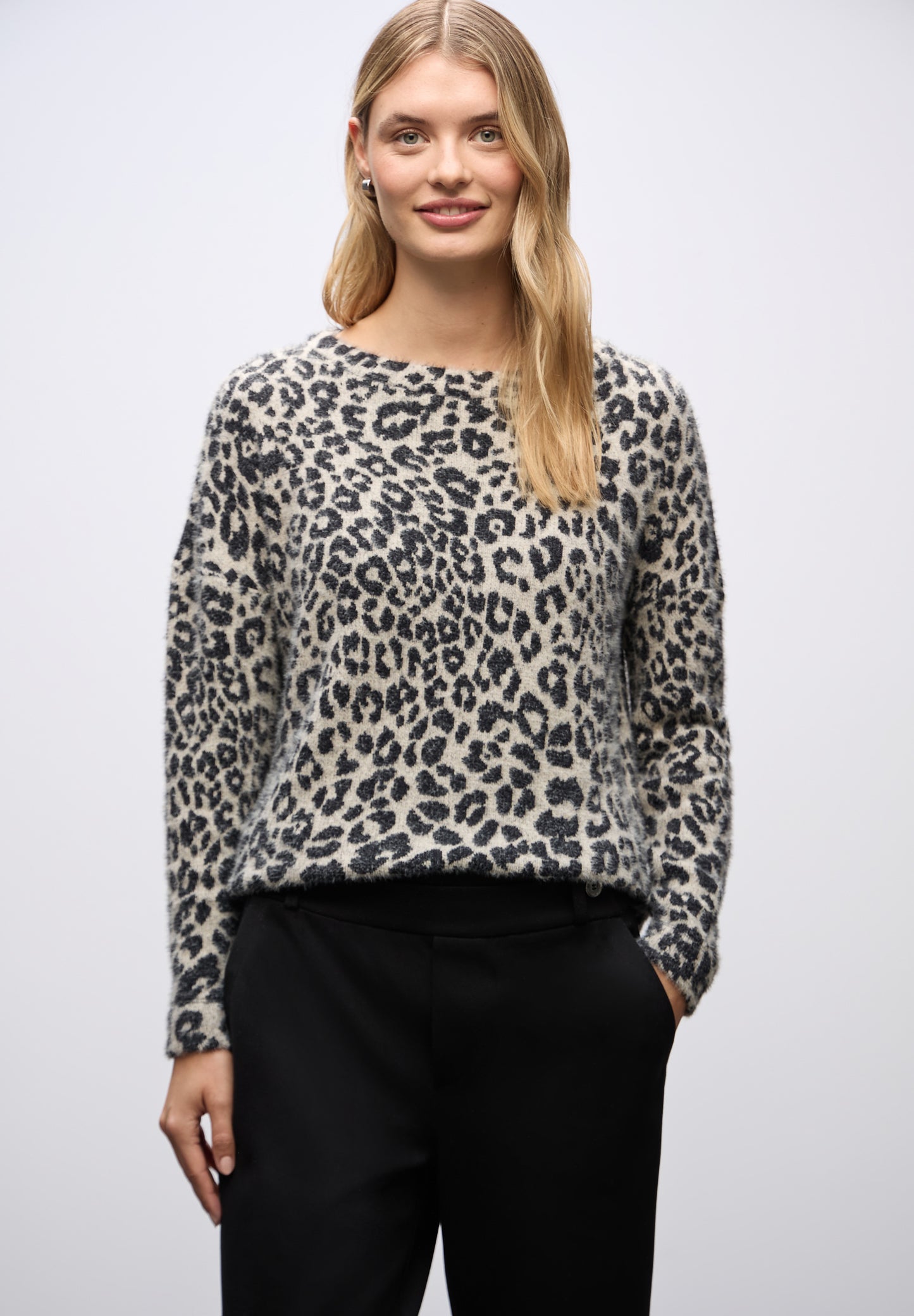 Street One Flauschiges Shirt - Farbe: soft beige