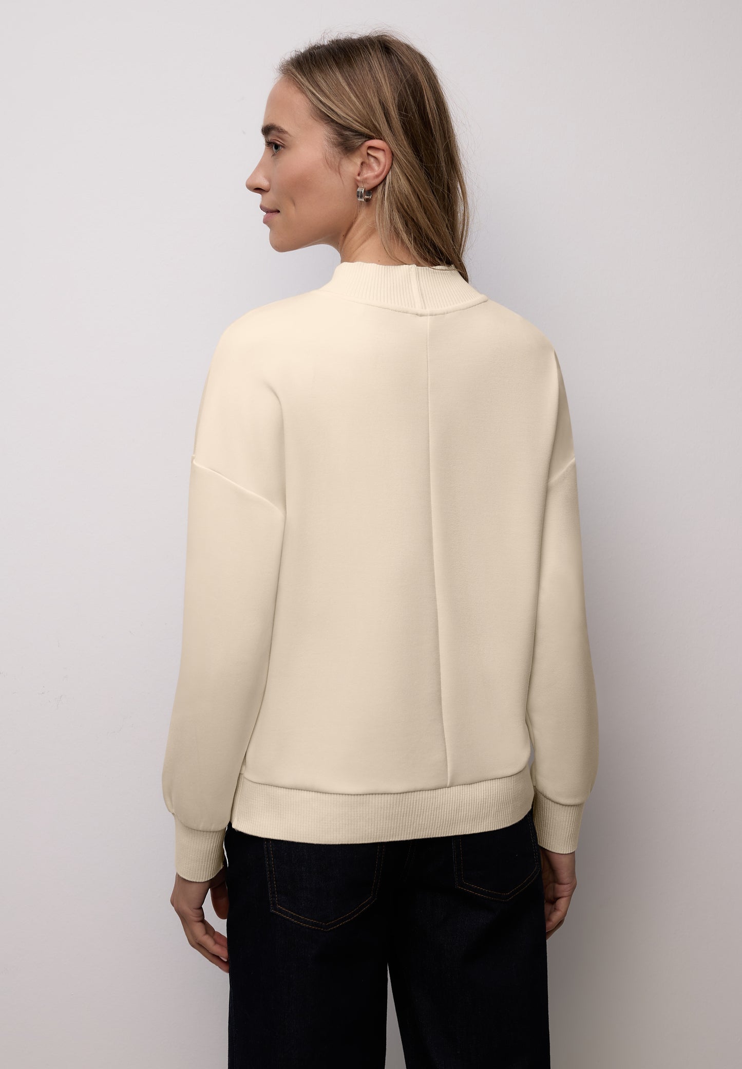 Street One - Shirt mit Ripp-Details - Farbe: soft beige