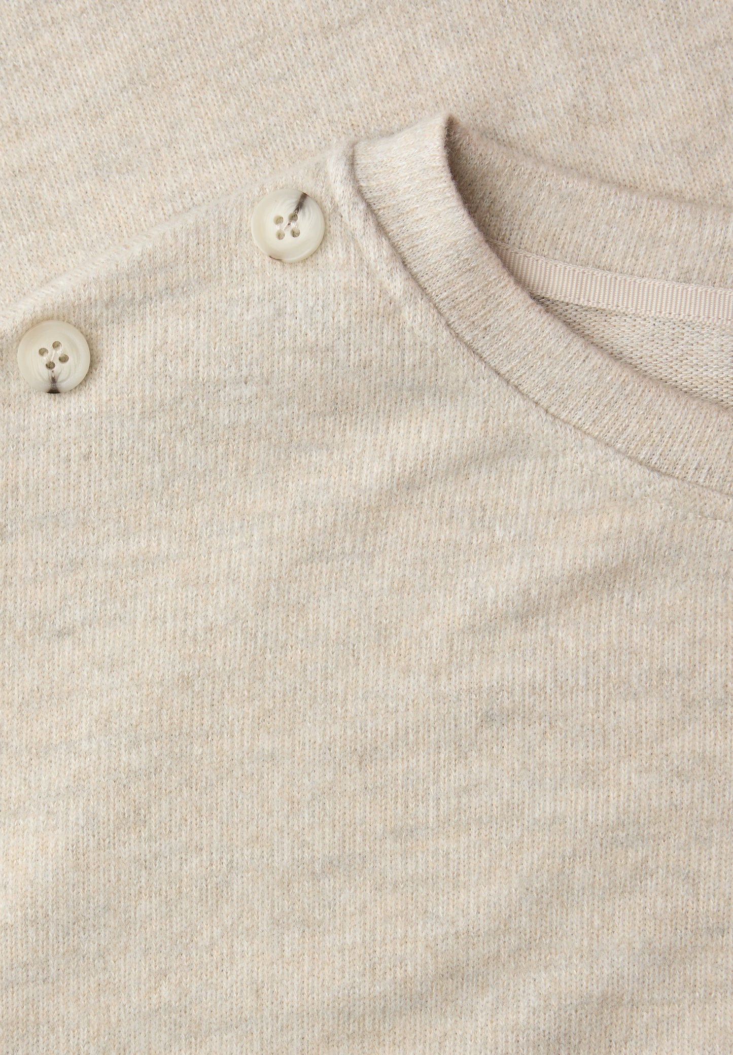 Street One - Softes Shirt mit Knöpfen - Farbe: cotton beige mel.