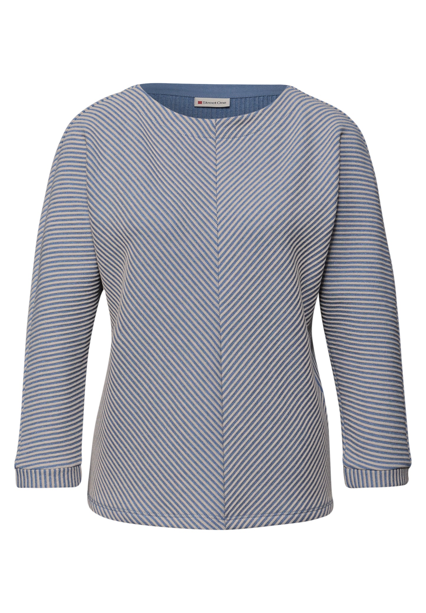 Street One - Two-Tone Strukturshirt - Farbe: frosted blue