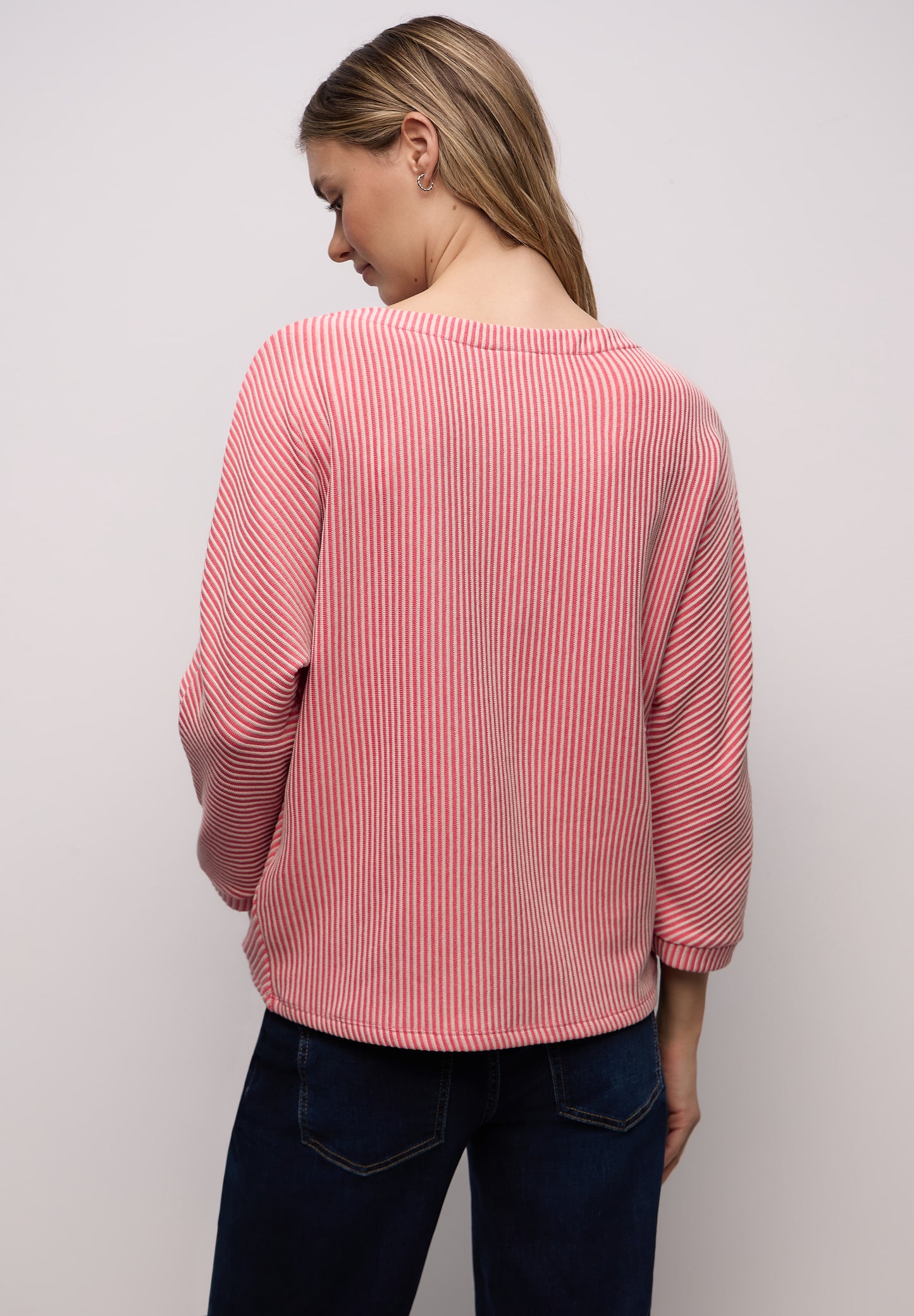 Street One - Two-Tone Strukturshirt - Farbe: striking coral