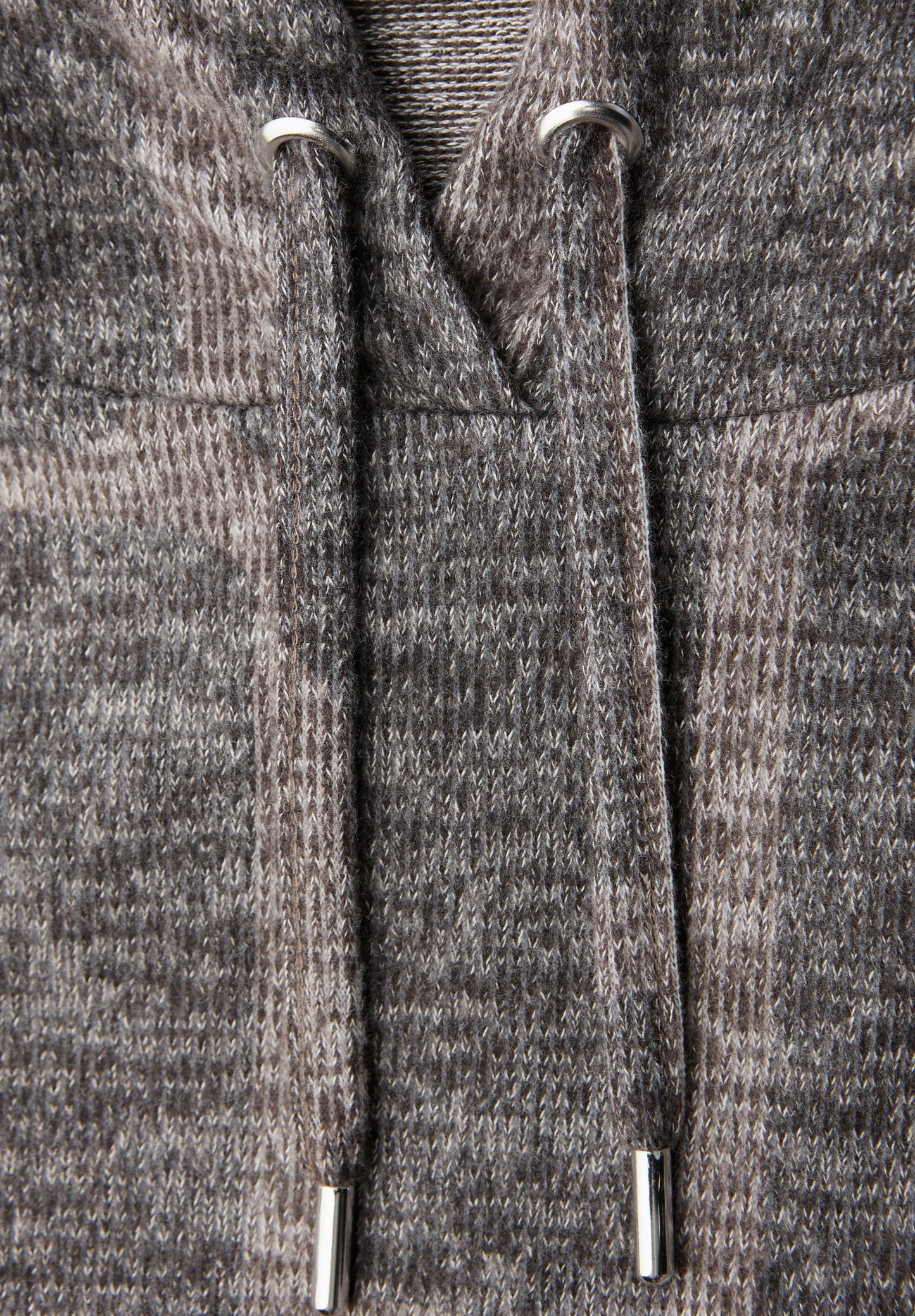 Street One - Gemusterter Hoodie Shirt - Farbe: darkest brown