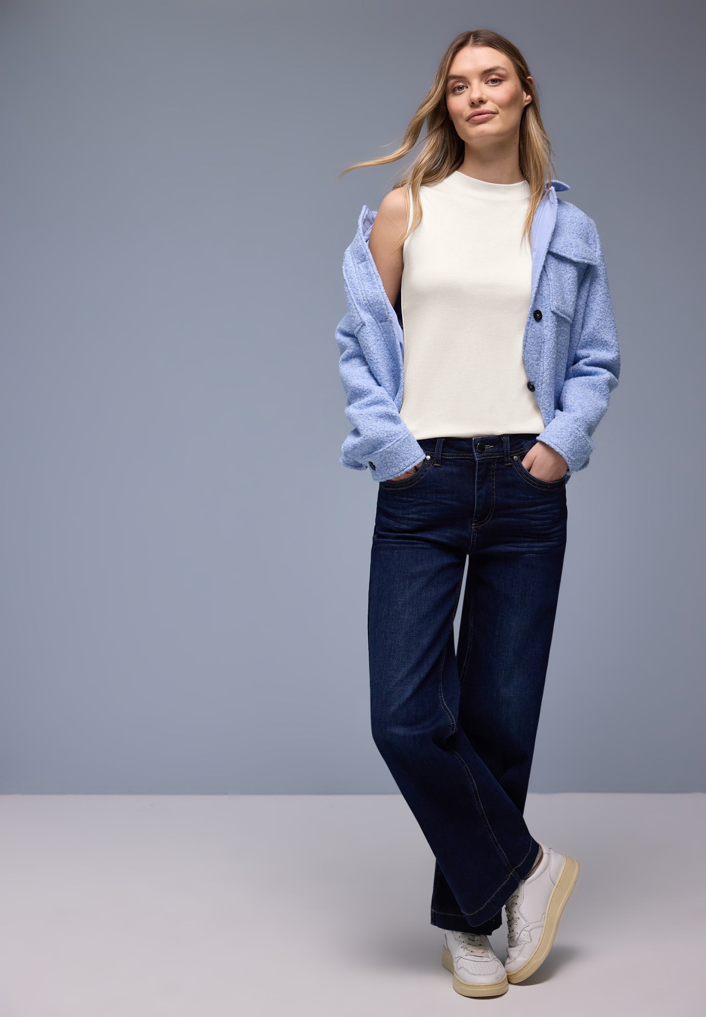 Street One - Basic Top - Farbe: ecru