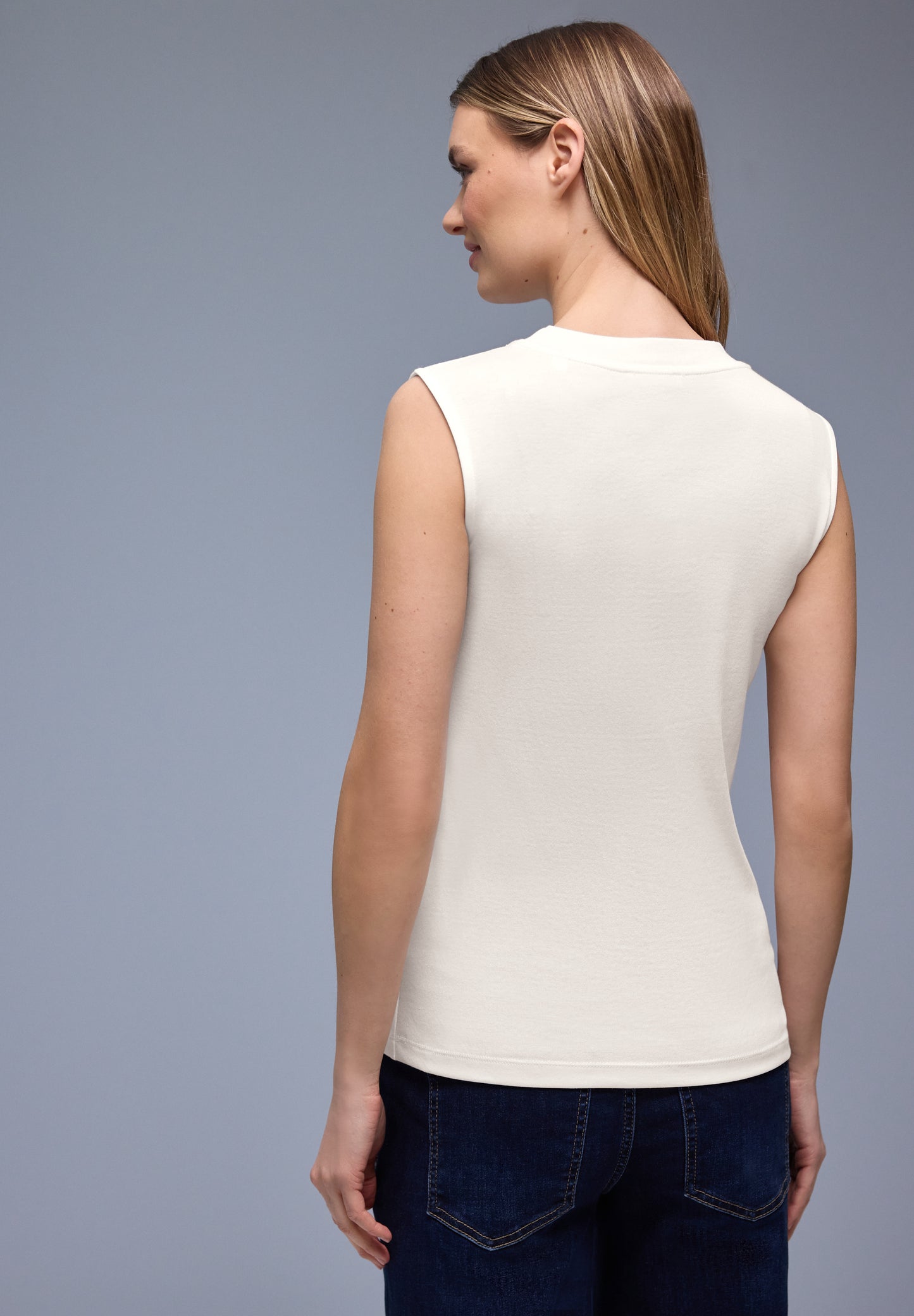 Street One - Basic Top - Farbe: ecru