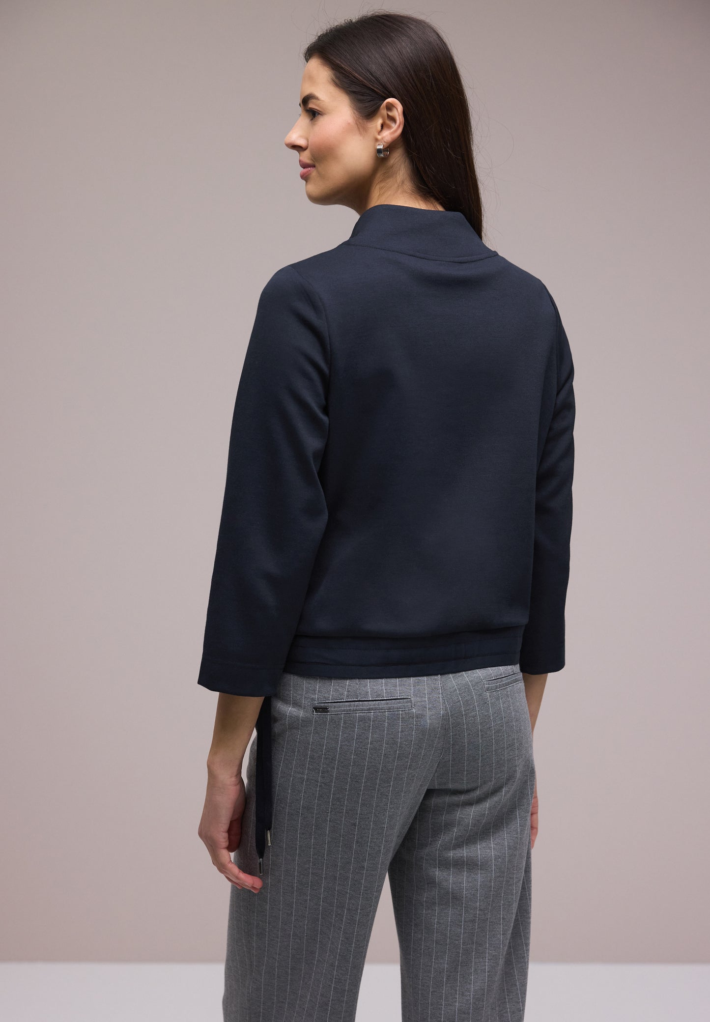 Street One Damen Zipper Jacke - dunkelblau