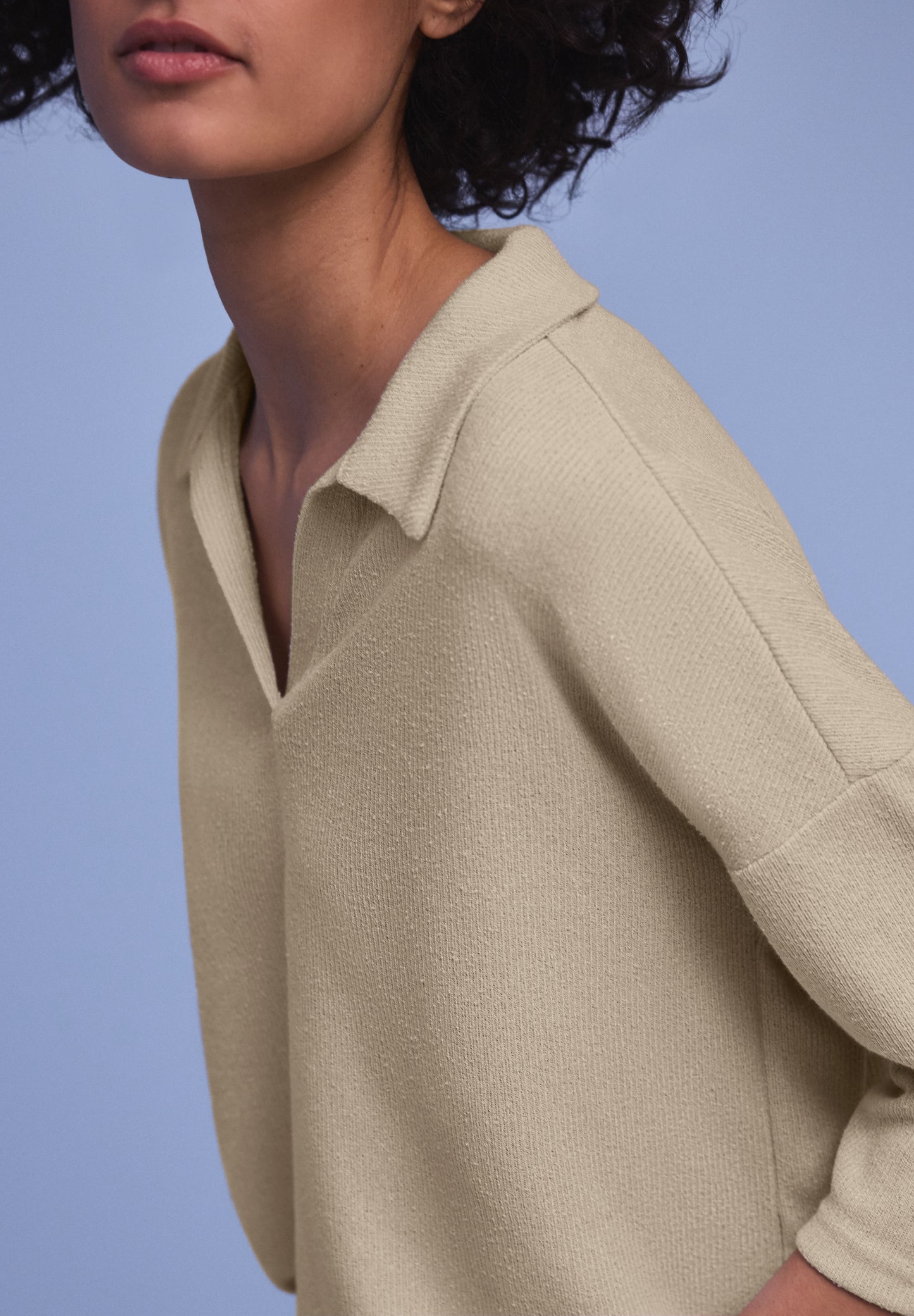 Street One Damen Shirt in Unifarbe - Farbe: cotton beige