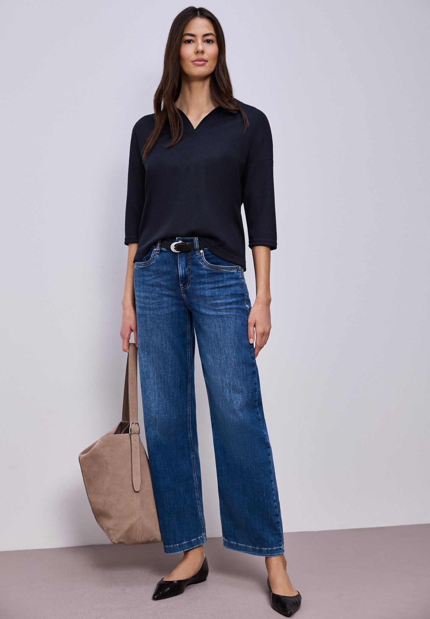 Street One Damen Shirt - dunkel blau