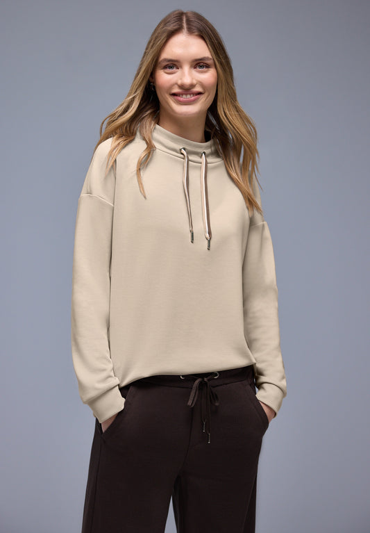 Street One - Shirt in Unifarbe - Farbe: cotton beige