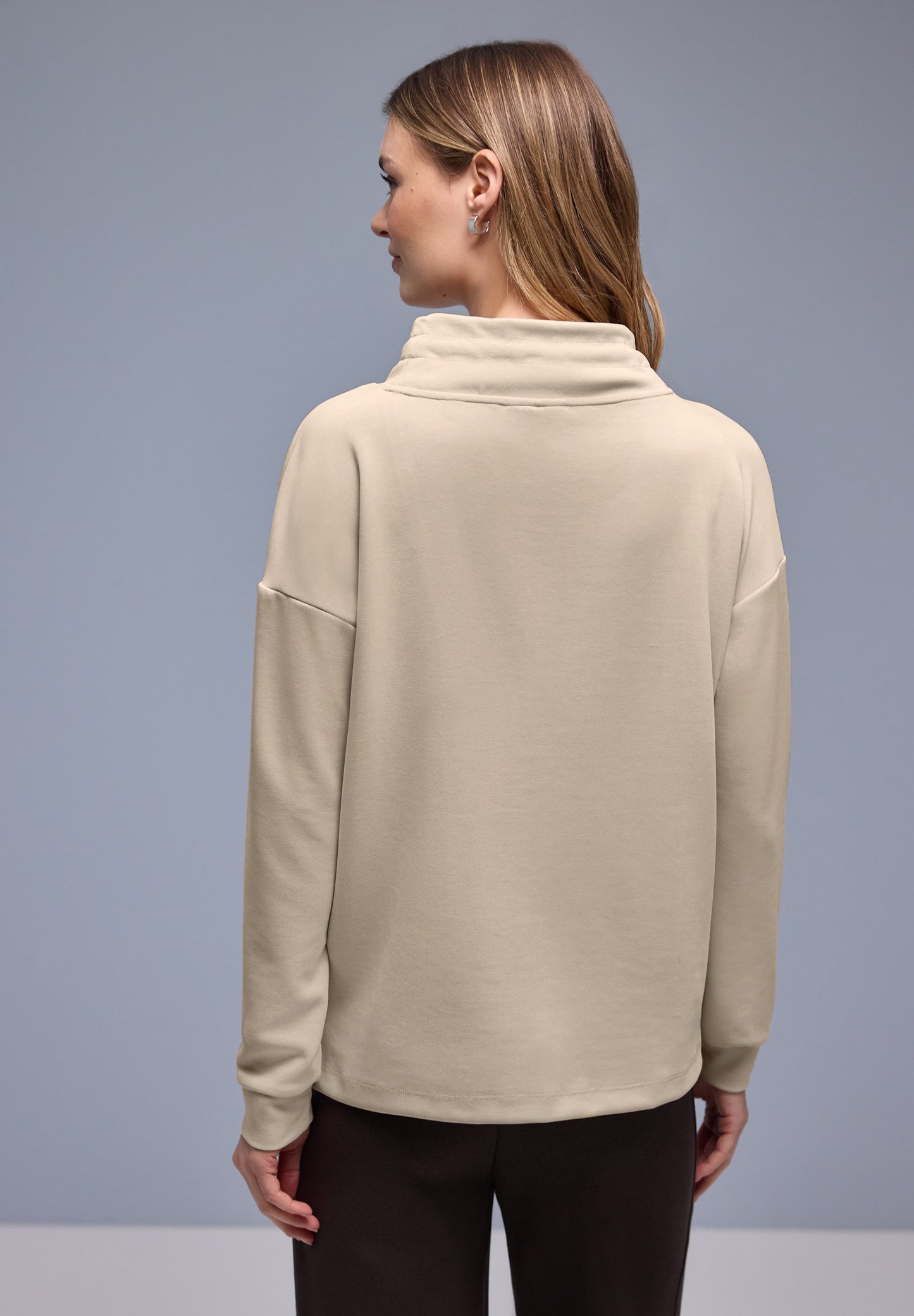 Street One - Shirt in Unifarbe - Farbe: cotton beige