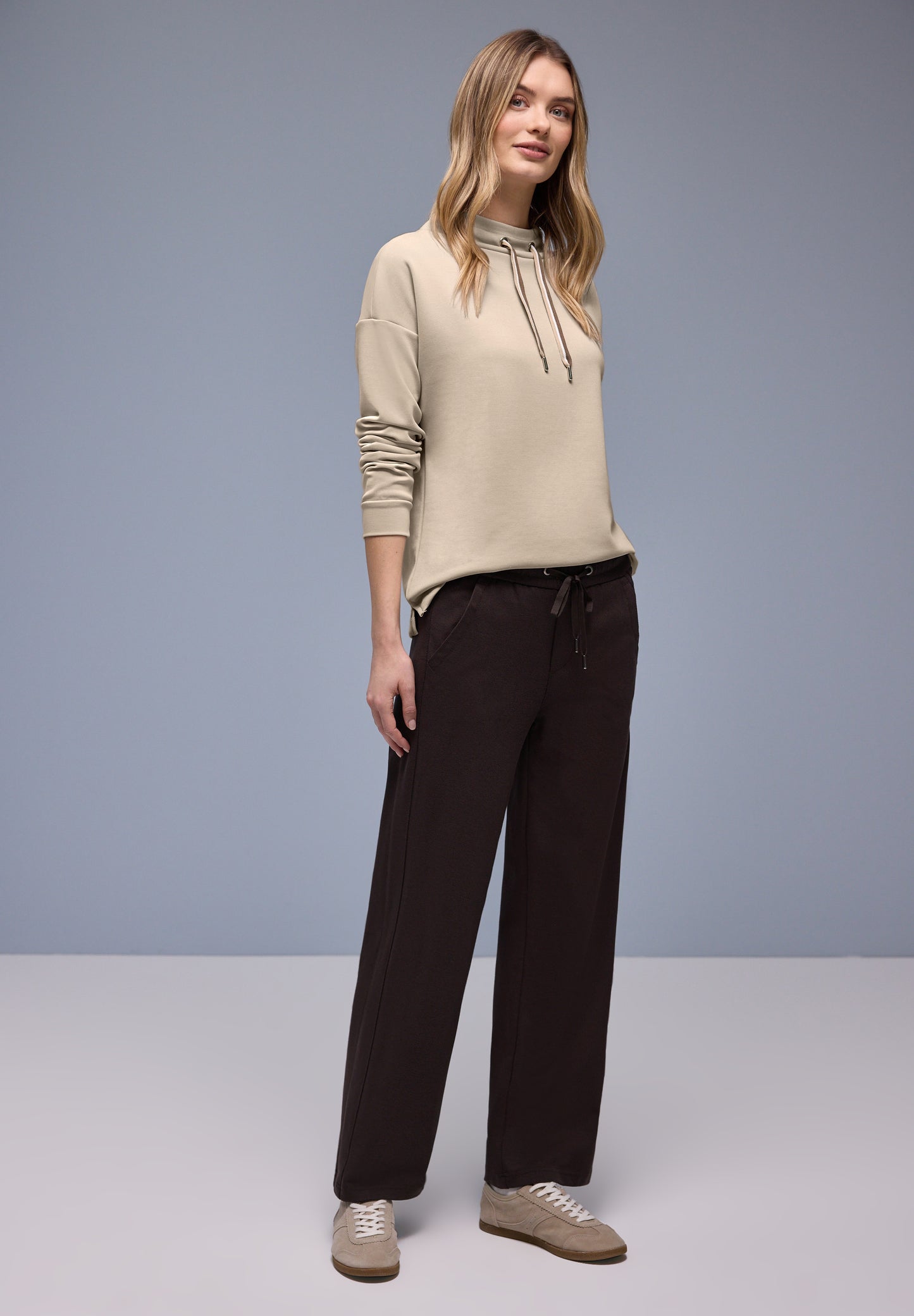 Street One - Shirt in Unifarbe - Farbe: cotton beige