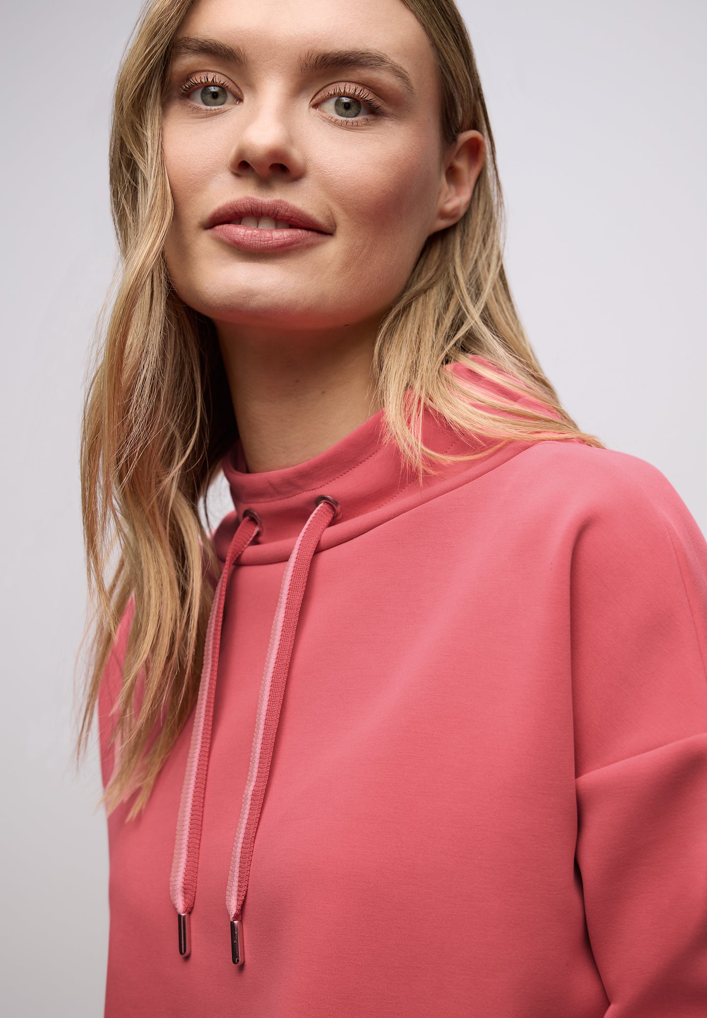 Street One - Shirt in Unifarbe - Farbe: striking coral