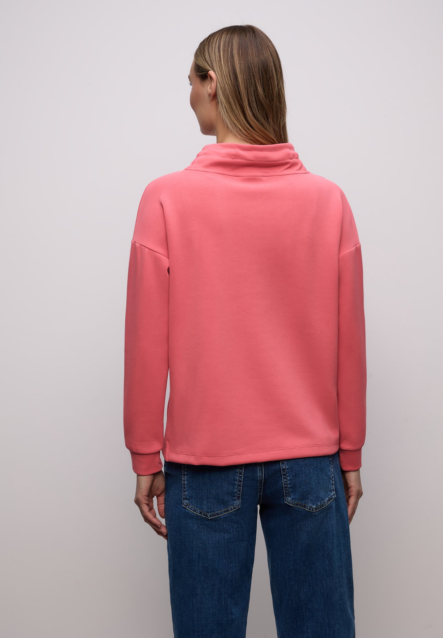 Street One - Shirt in Unifarbe - Farbe: striking coral