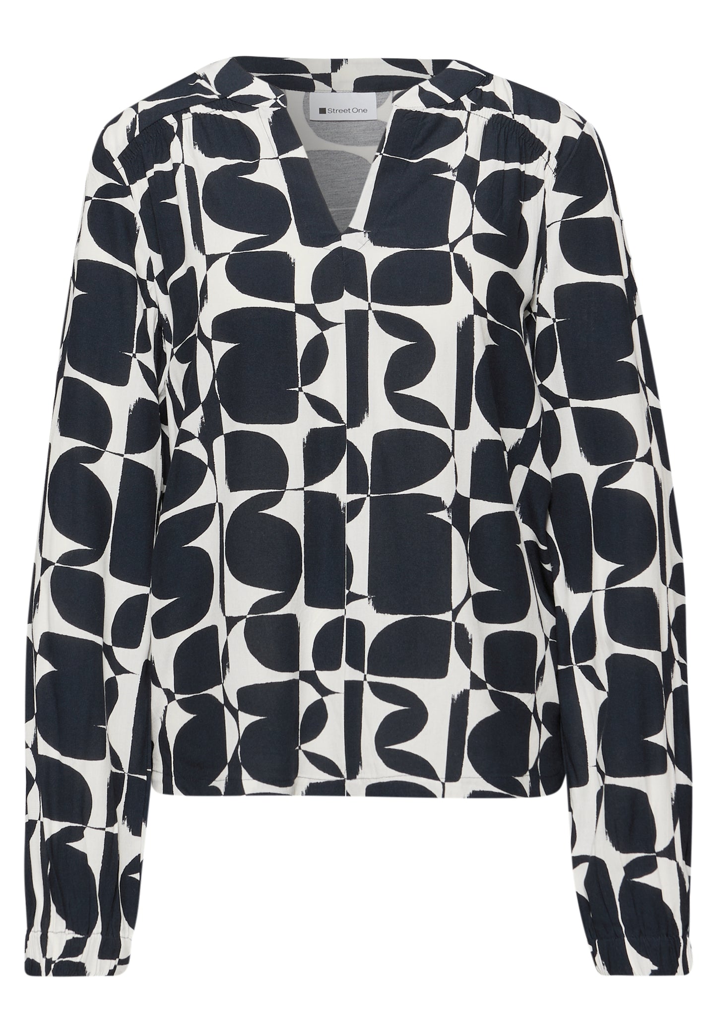 Street One - Gemustertes Shirt - Farbe: shadowed navy