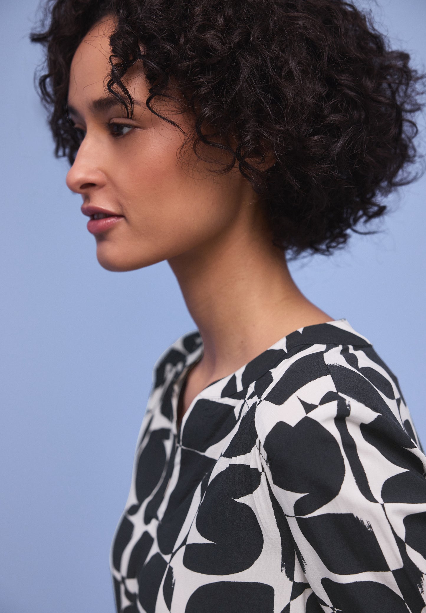 Street One - Gemustertes Shirt - Farbe: shadowed navy